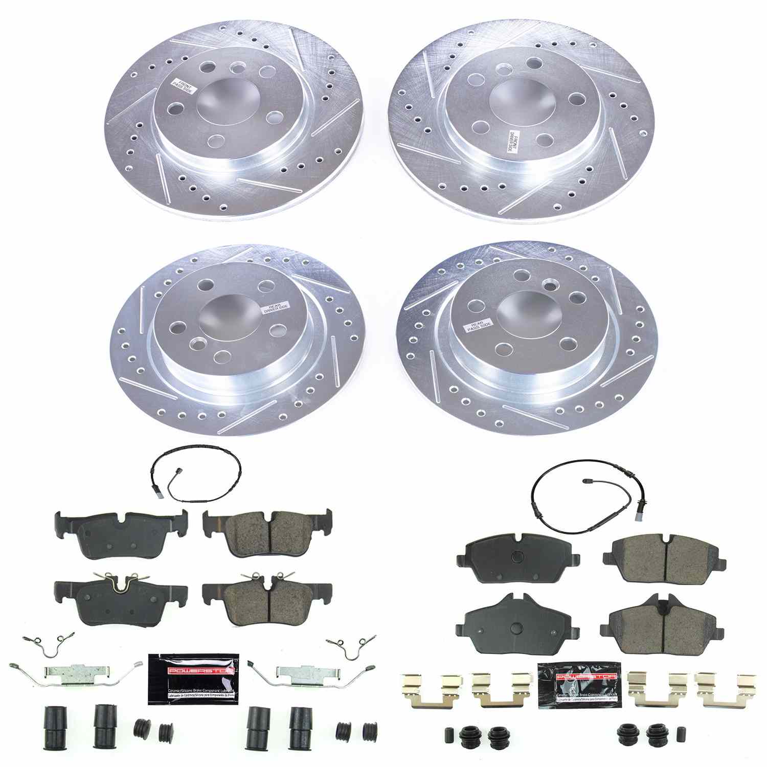 Power Stop 14-19 BMW i3 Front & Rear Z23 Evolution Sport Brake Kit