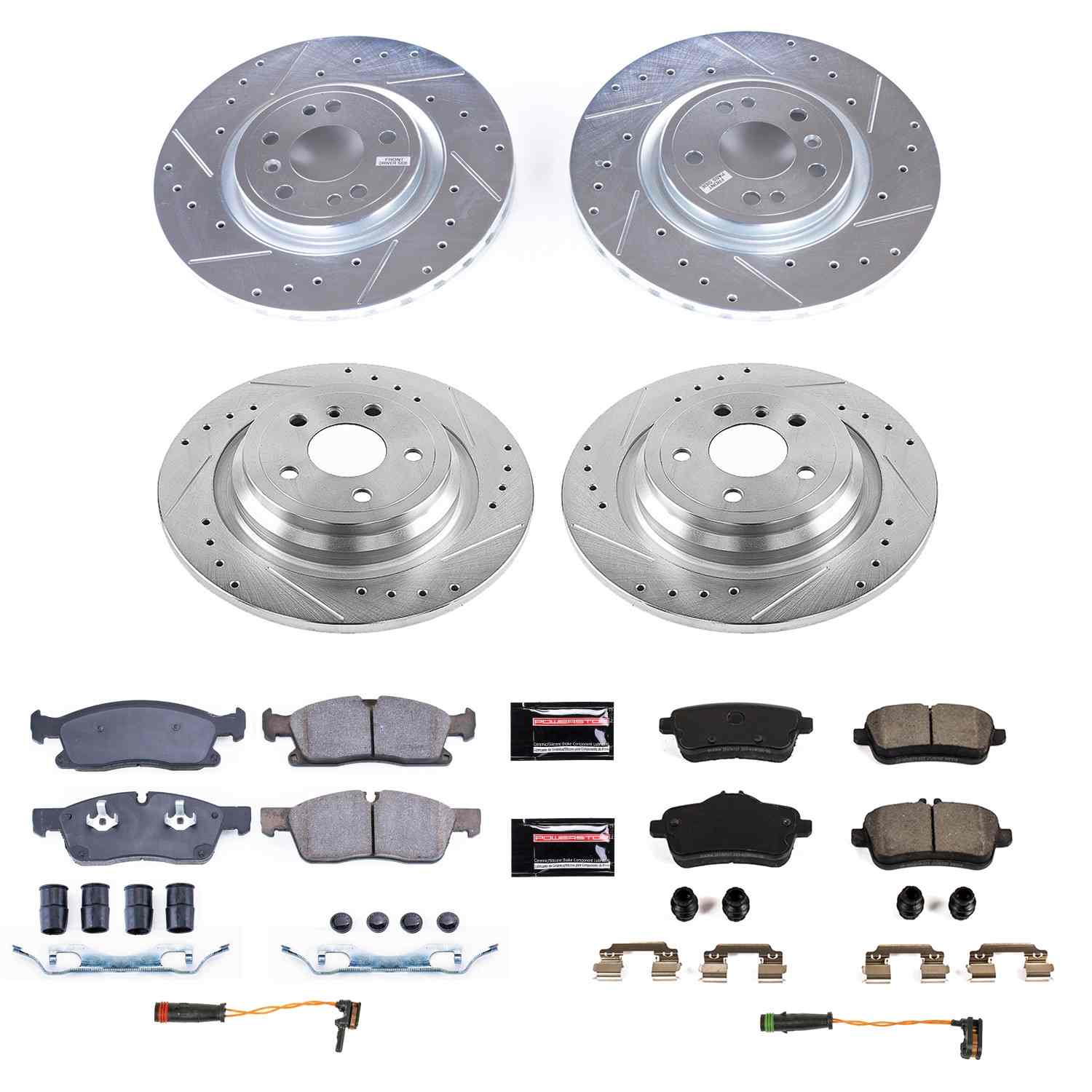 Power Stop 2018 Mercedes-Benz GLE350 Front & Rear Z23 Evolution Sport Brake Kit