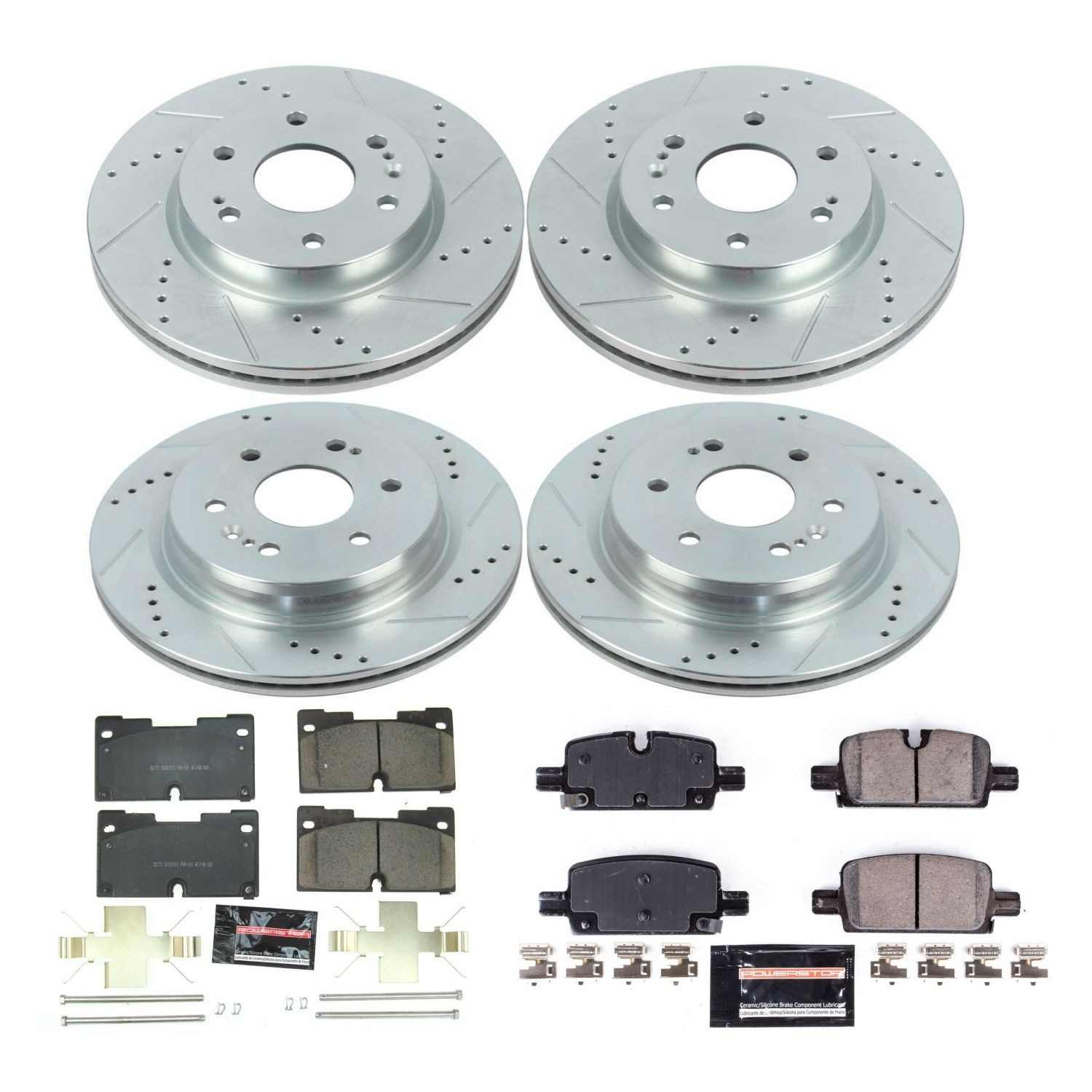 Power Stop 2019 Chevrolet Silverado 1500 Front & Rear Z23 Evolution Sport Brake Kit
