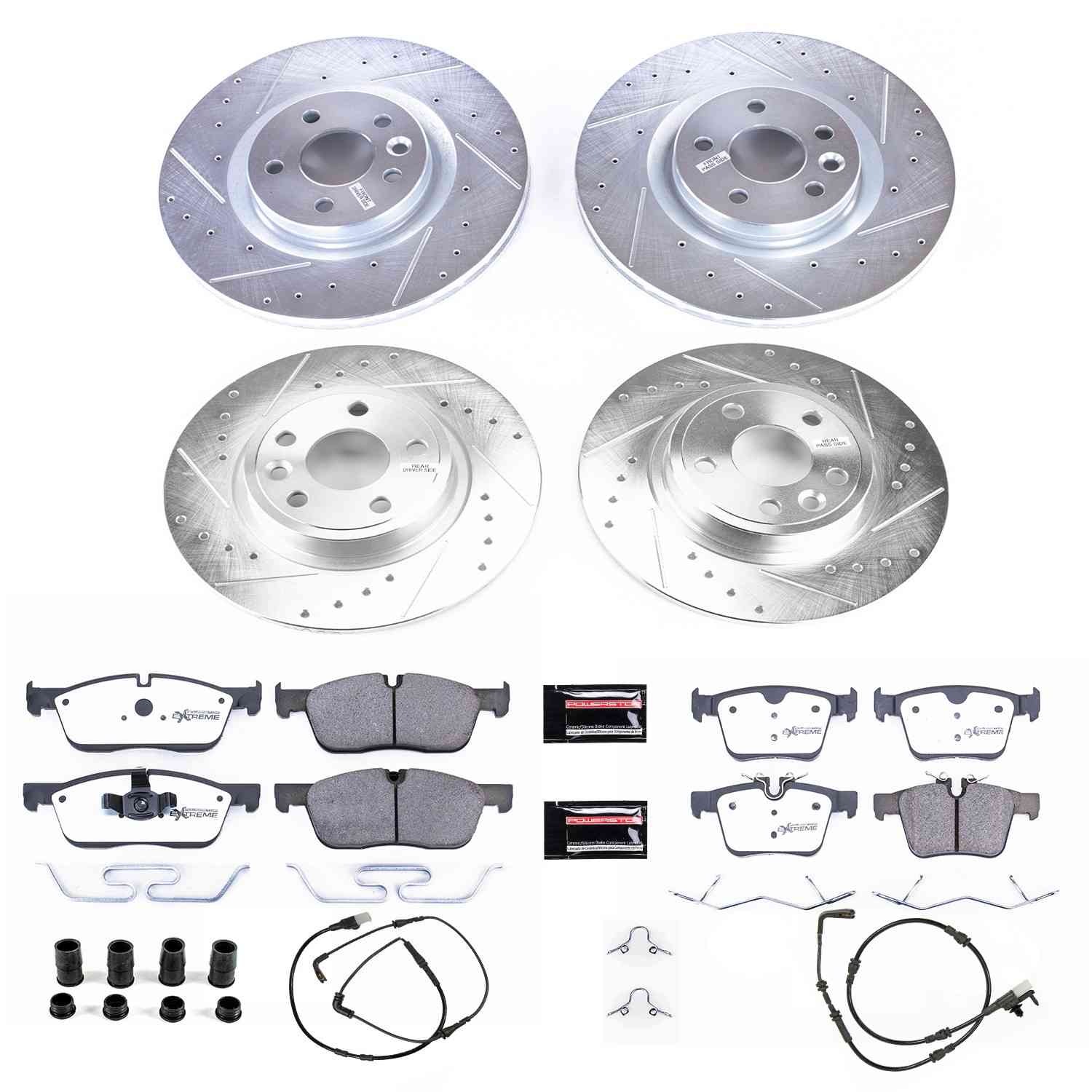 Power Stop 18-19 Land Rover Discovery Sport Front & Rear Z36 Truck & Tow Brake Kit