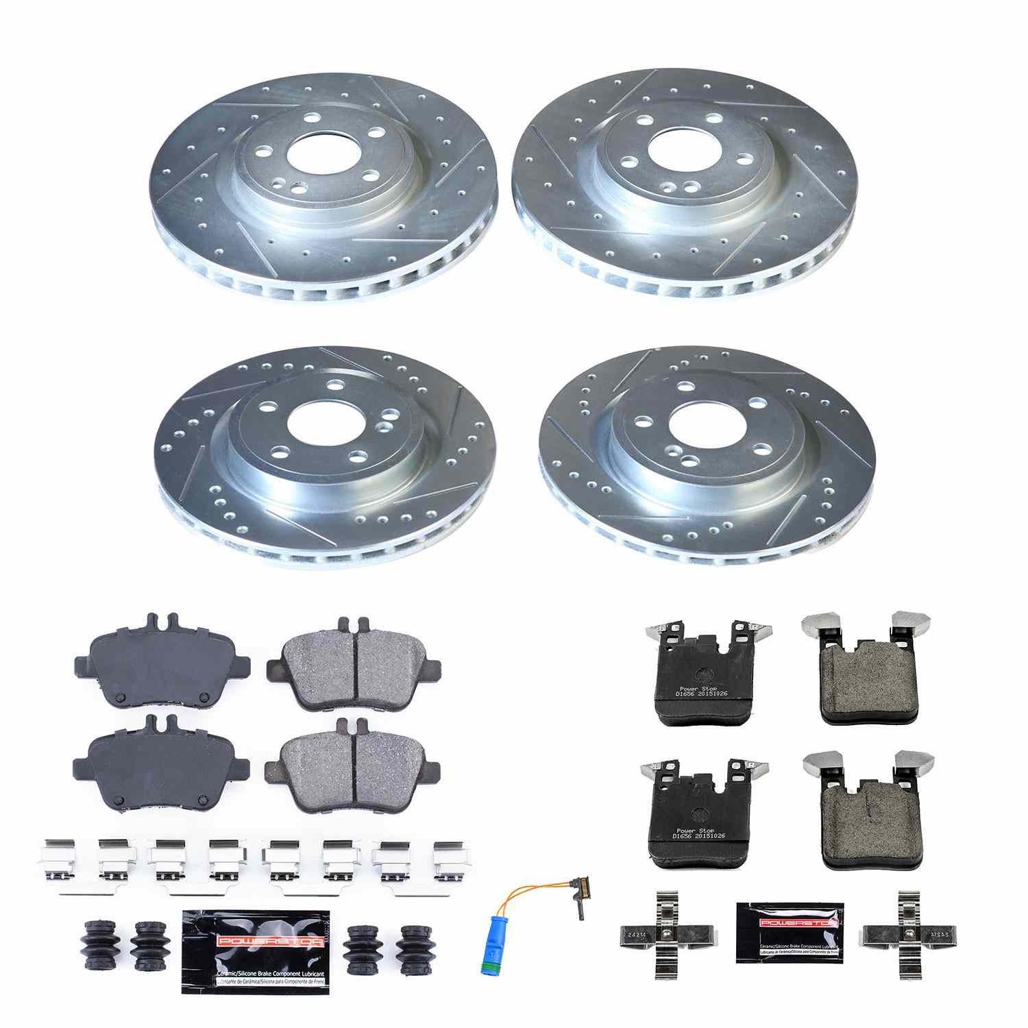 Power Stop 18-19 Mercedes-Benz CLA250 Front & Rear Z23 Evolution Sport Brake Kit