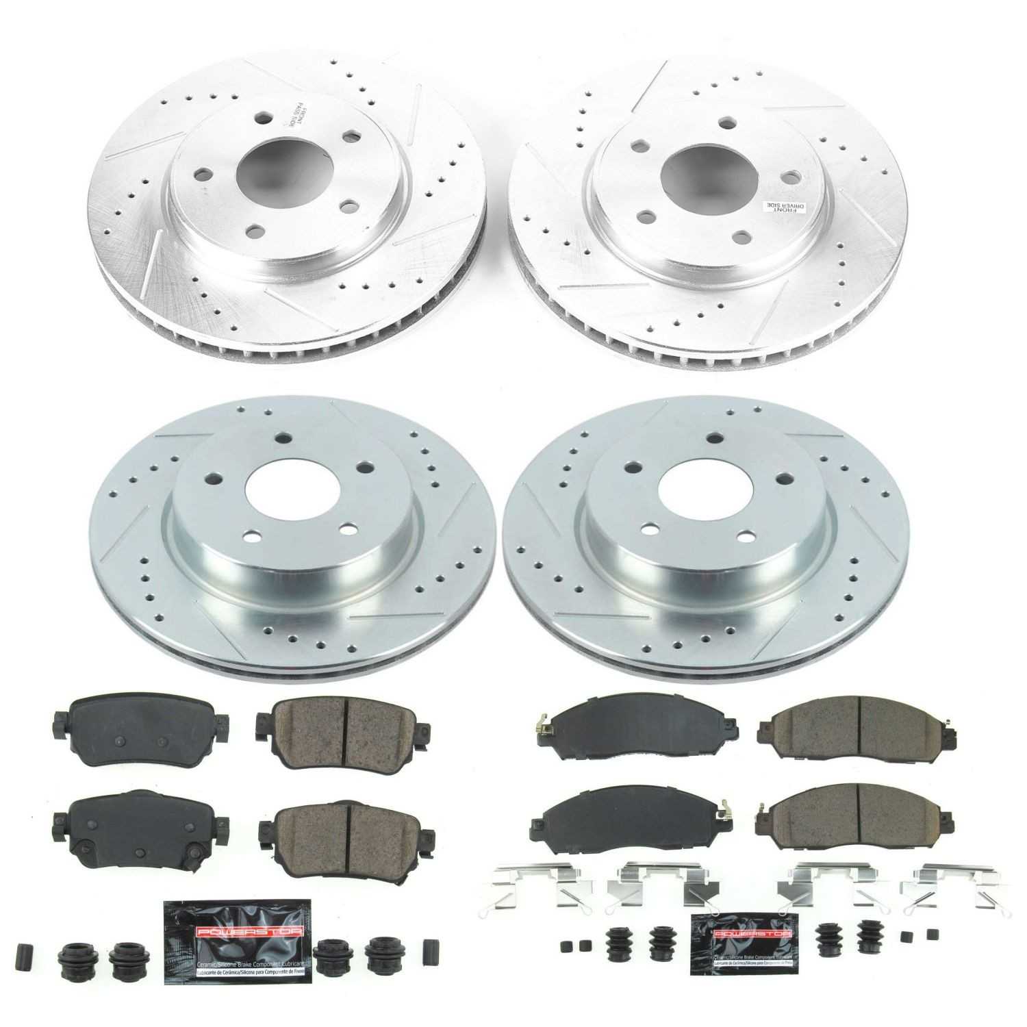 Power Stop 18-19 Nissan Leaf Front & Rear Z23 Evolution Sport Brake Kit