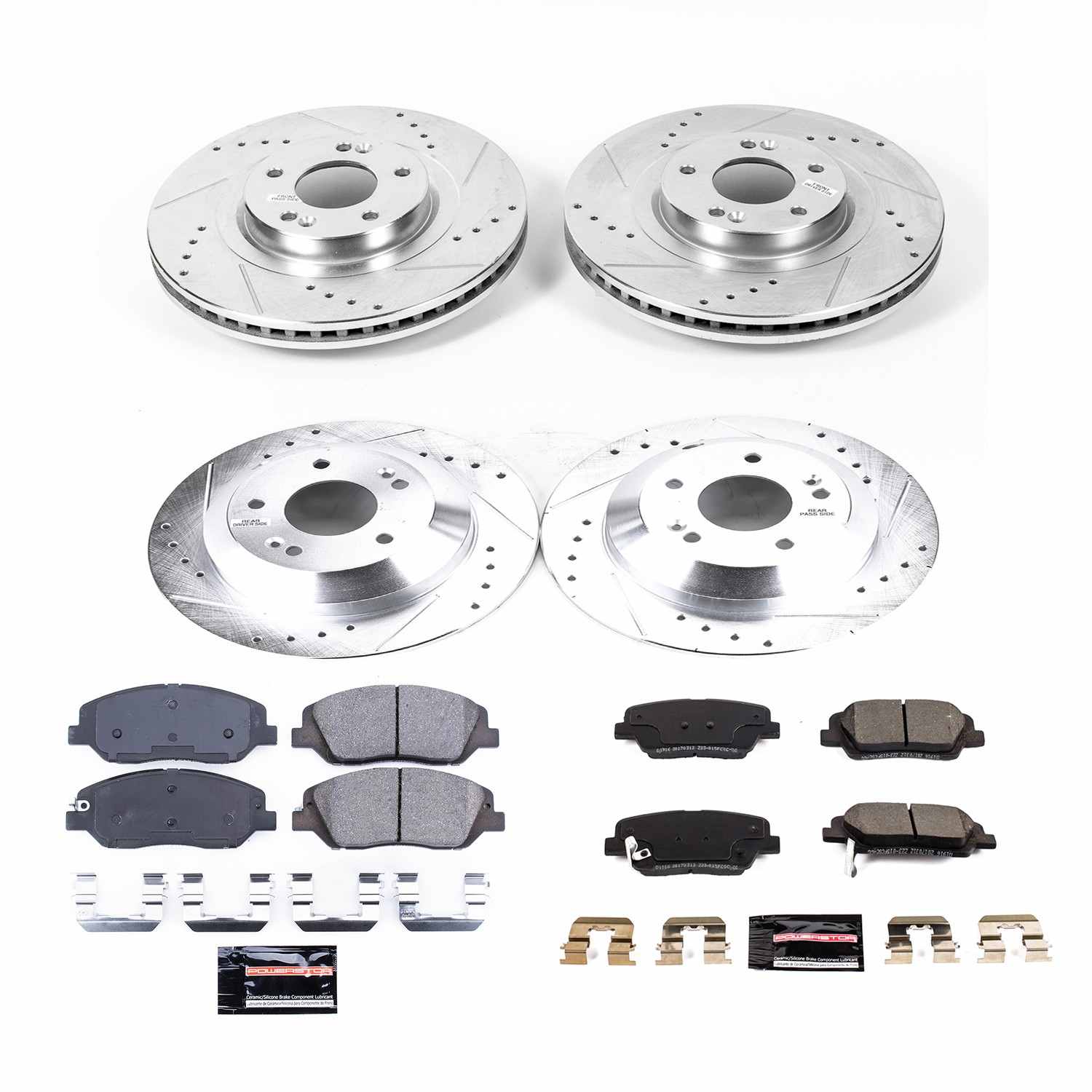 Power Stop 2019 Hyundai Santa Fe XL Front & Rear Z23 Evolution Sport Brake Kit