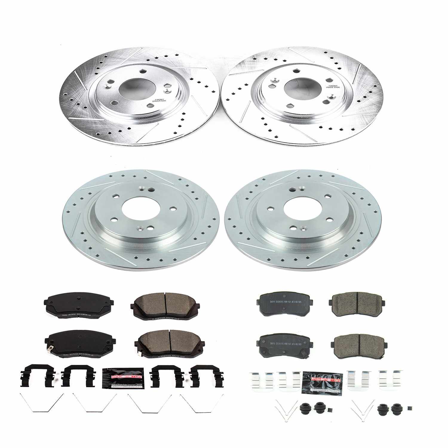 Power Stop 18-19 Hyundai Kona Front & Rear Z23 Evolution Sport Brake Kit