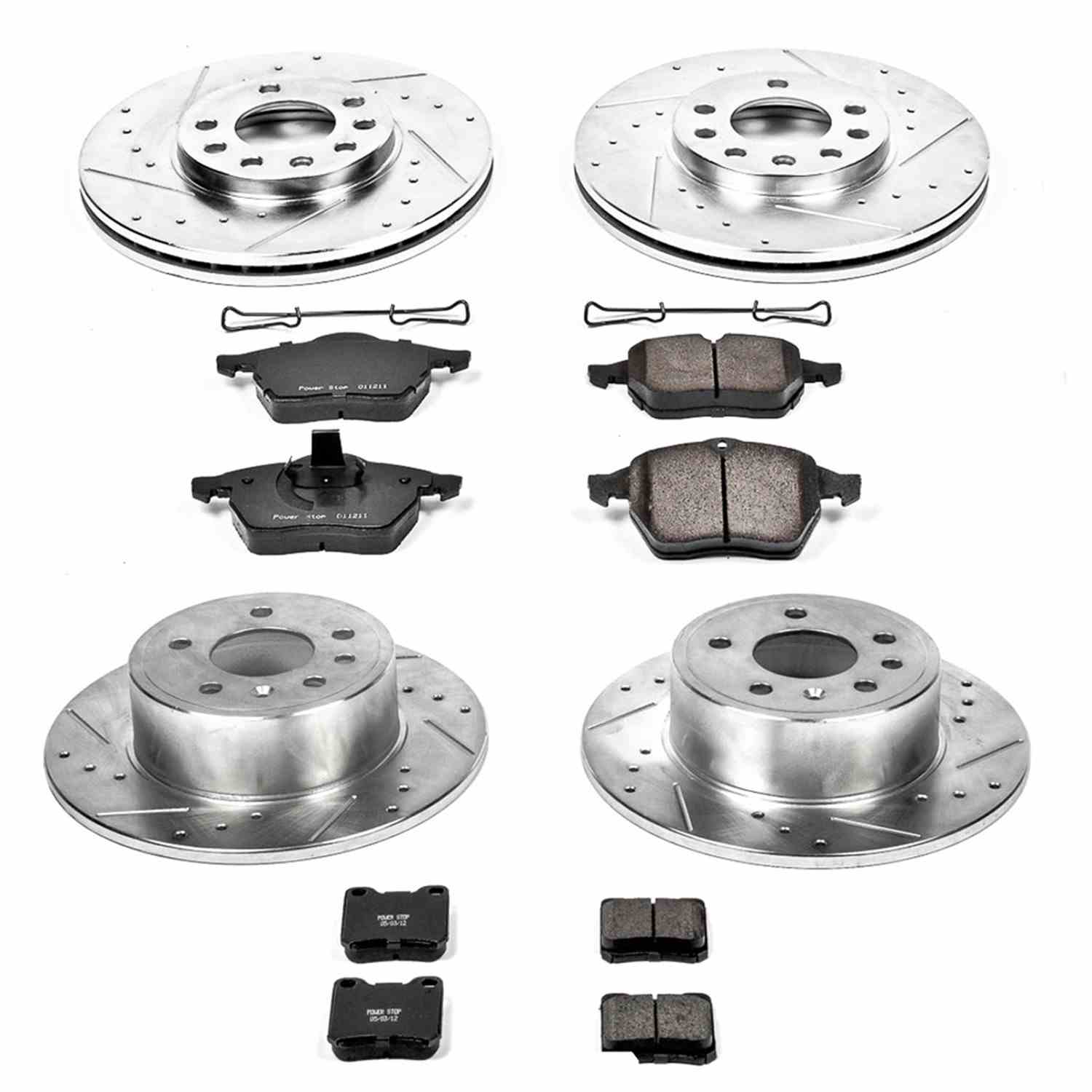 Power Stop 97-98 Saab 900 Front & Rear Z23 Evolution Sport Brake Kit