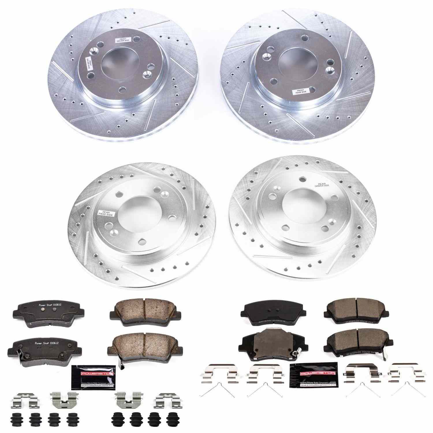 Power Stop 2019 Hyundai Elantra Front & Rear Z23 Evolution Sport Brake Kit