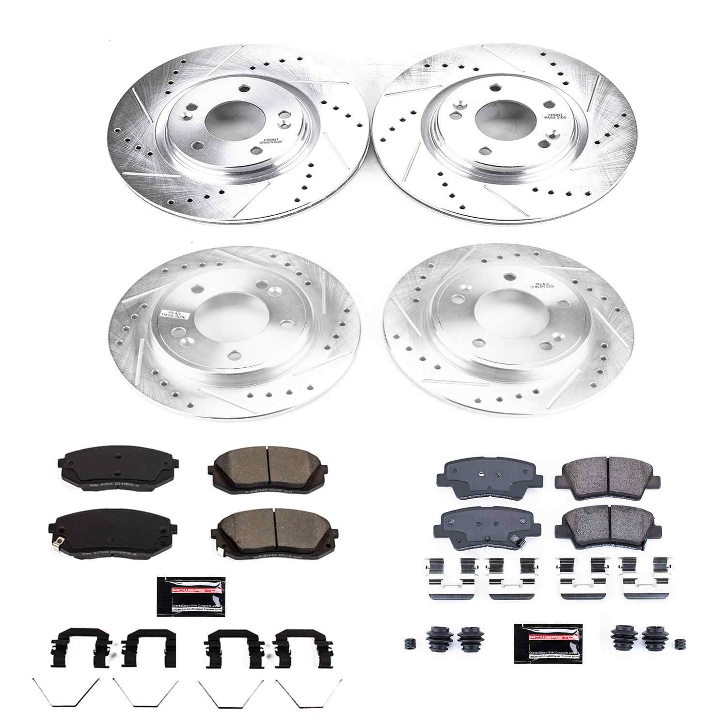 Power Stop 2019 Hyundai Veloster Front & Rear Z23 Evolution Sport Brake Kit