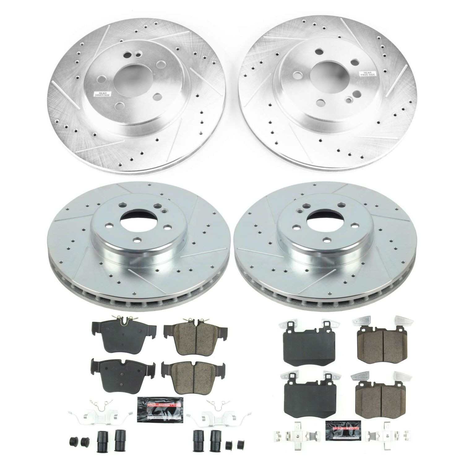 Power Stop 2019 Mercedes-Benz GLC300 Front & Rear Z23 Evolution Sport Brake Kit
