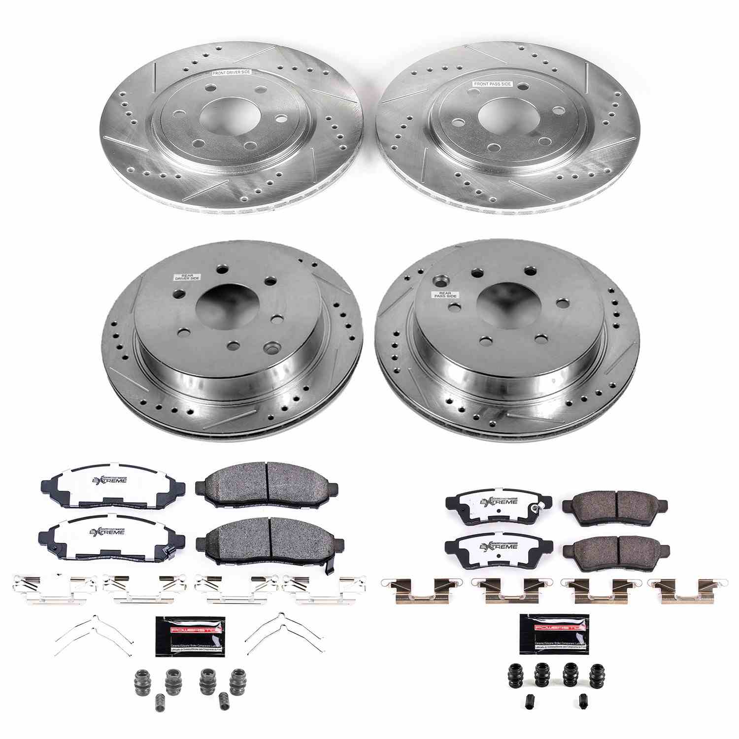 Power Stop 2019 Nissan Frontier Front & Rear Z36 Truck & Tow Brake Kit