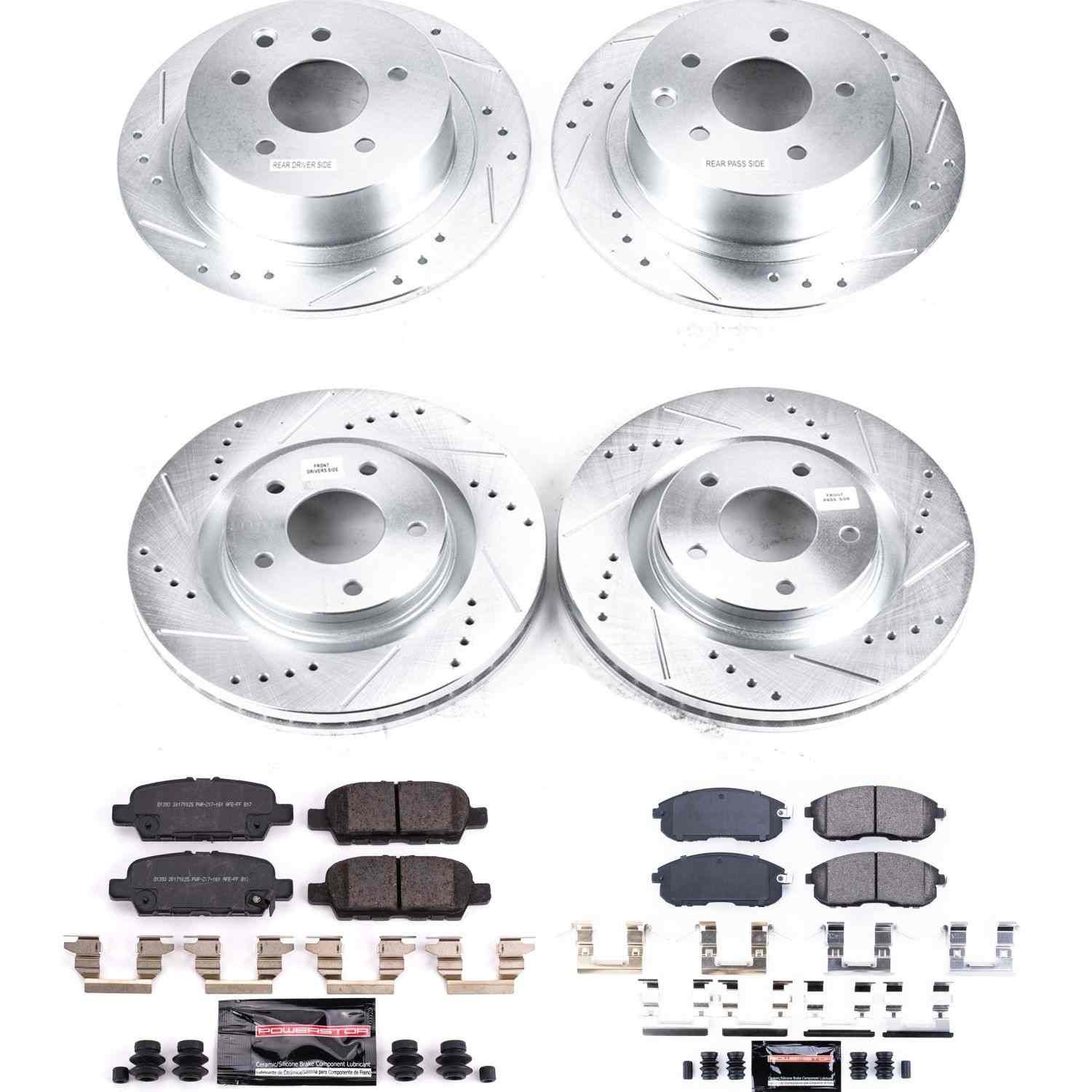 Power Stop 2019 Nissan Sentra Front & Rear Z23 Evolution Sport Brake Kit