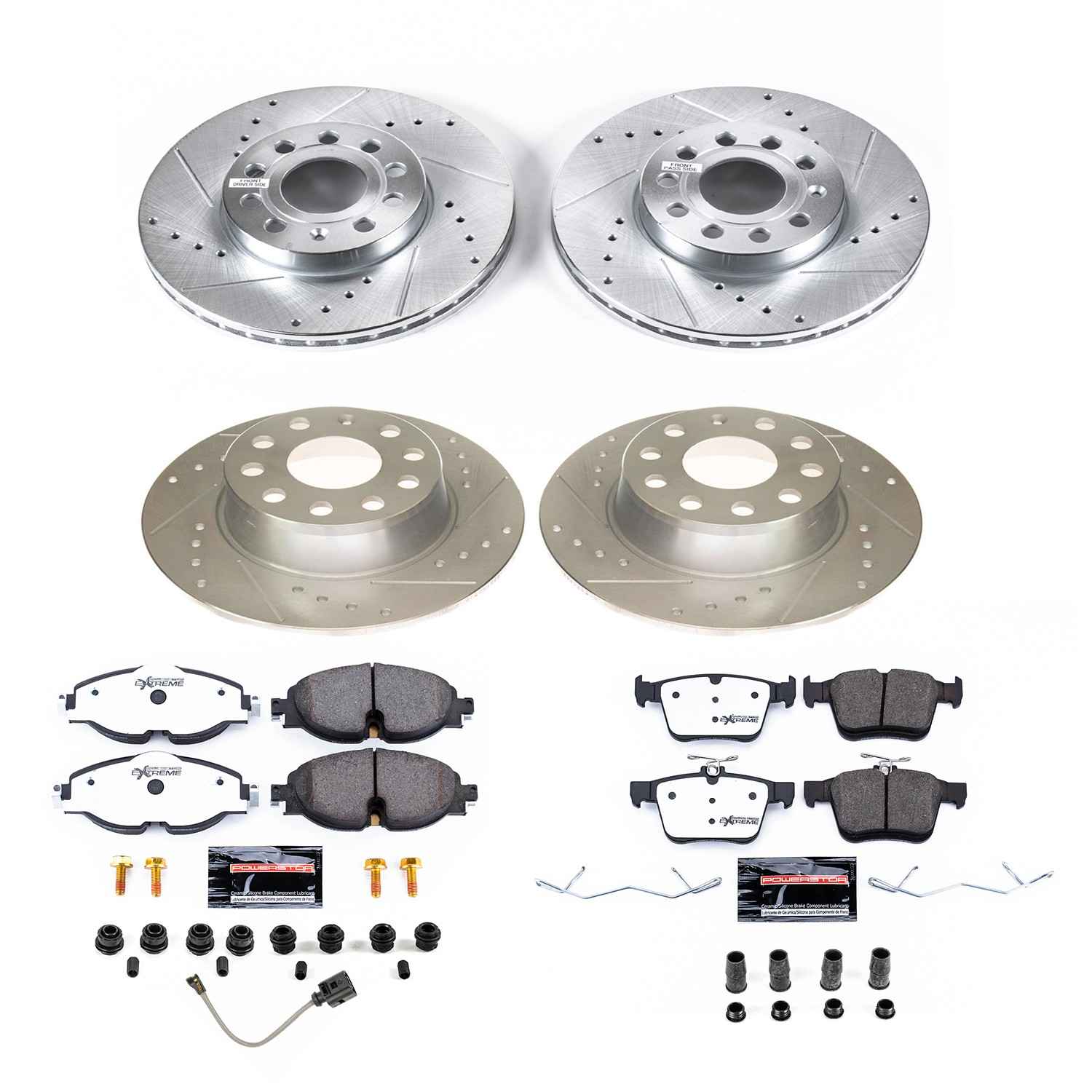 Power Stop 2019 Volkswagen Jetta Front & Rear Z26 Street Warrior Brake Kit