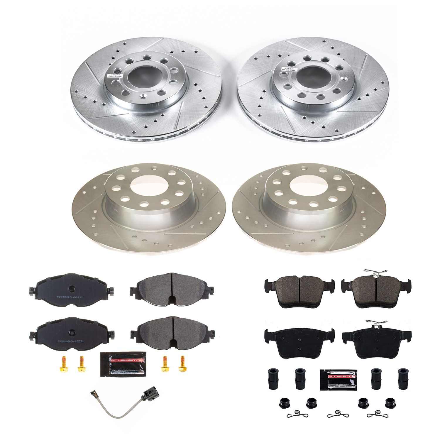 Power Stop 2019 Volkswagen Jetta Front & Rear Z23 Evolution Sport Brake Kit