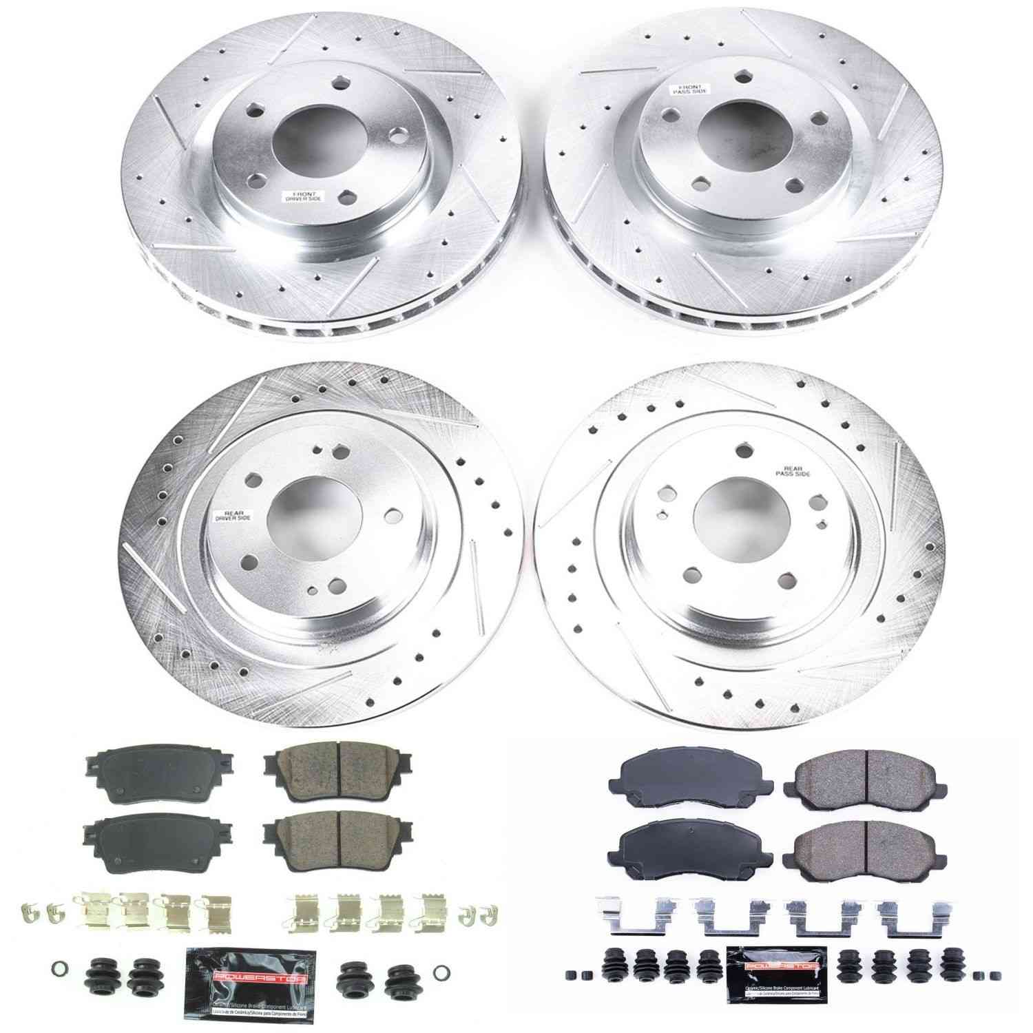 Power Stop 17-19 Mitsubishi Outlander Front & Rear Z23 Evolution Sport Brake Kit