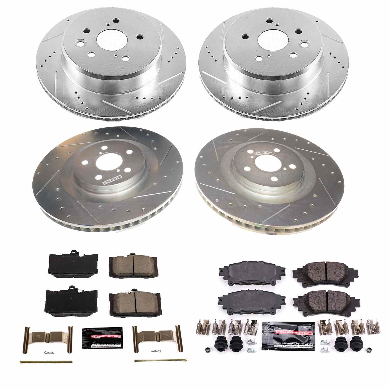 Power Stop 13-19 Lexus GS350 Front & Rear Z23 Evolution Sport Brake Kit