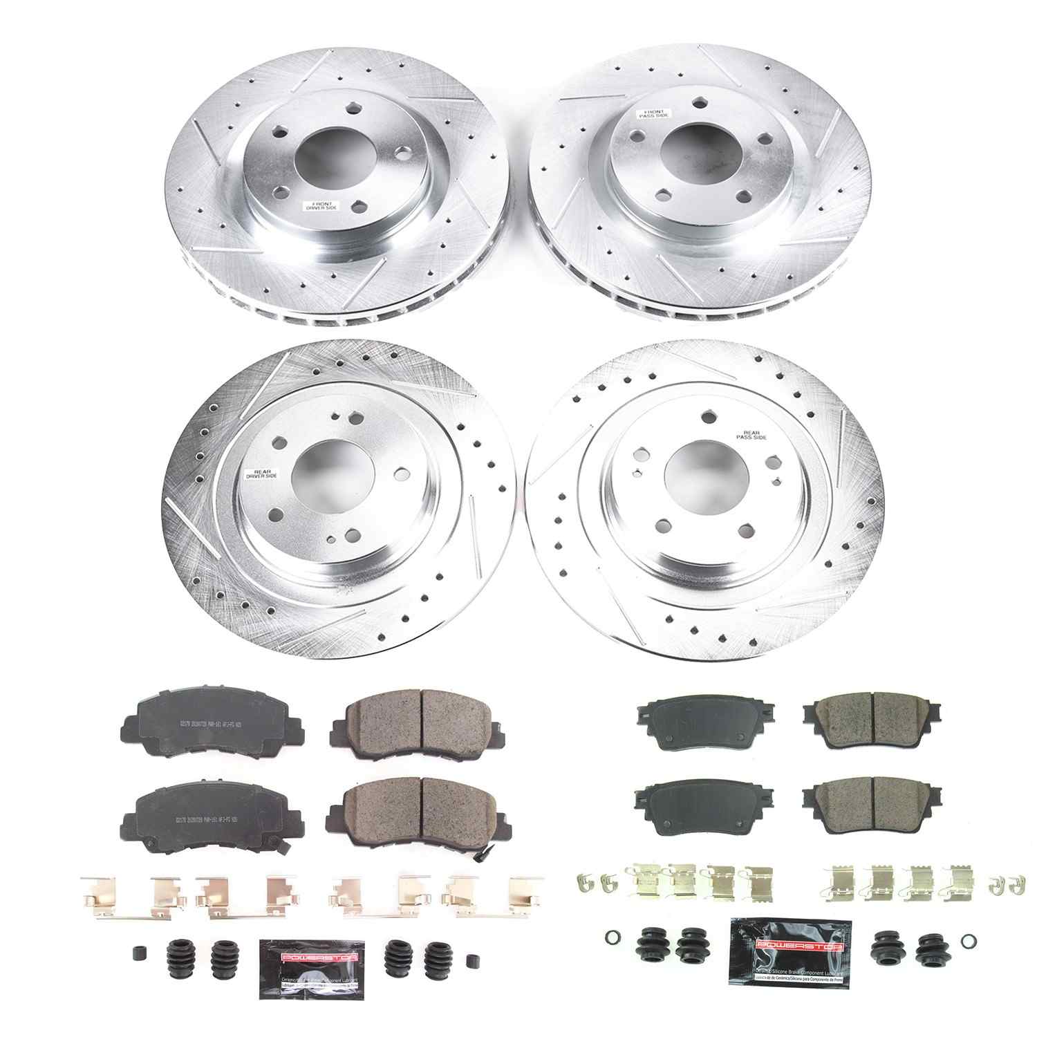 Power Stop 2018 Mitsubishi Eclipse Cross Front & Rear Z23 Evolution Sport Brake Kit