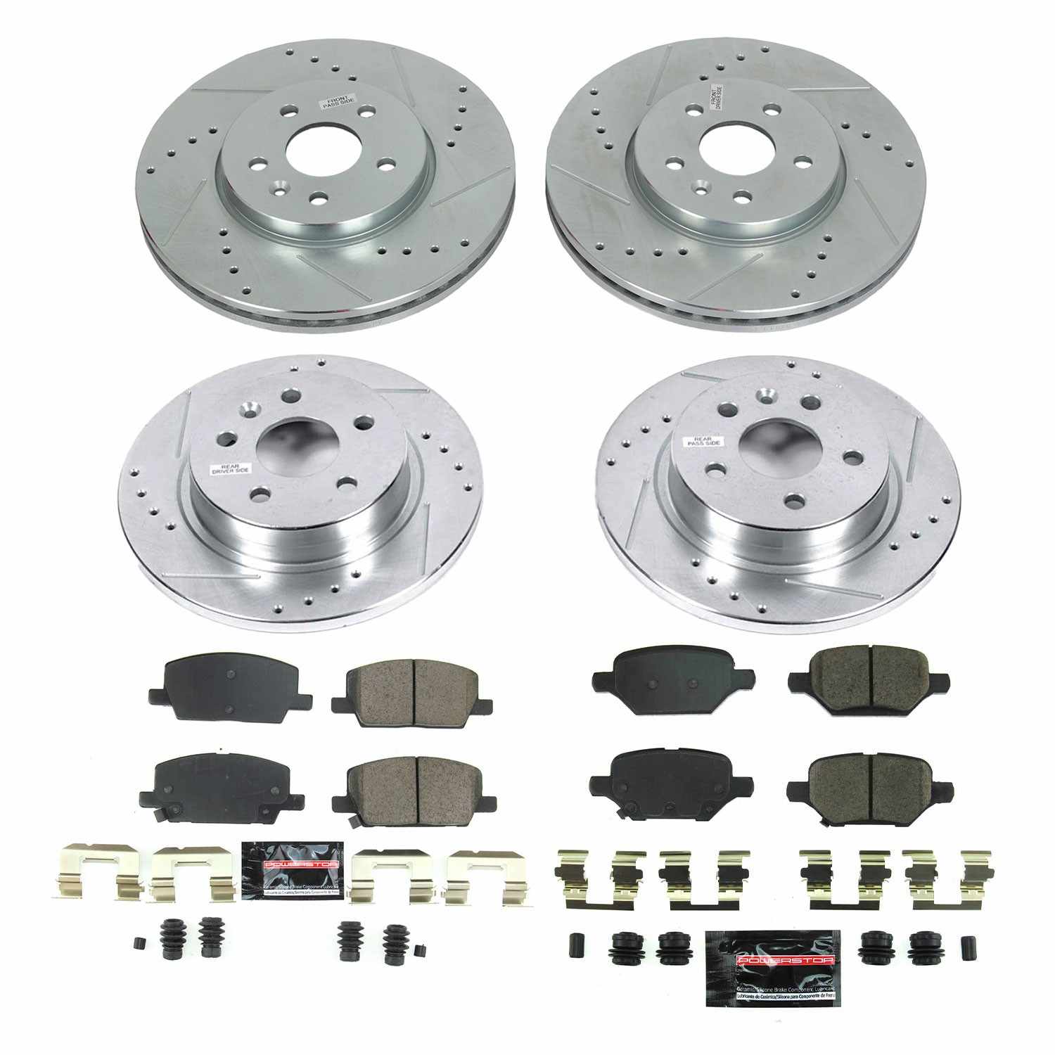 Power Stop 18-20 Buick Encore Front & Rear Z23 Evolution Sport Brake Kit
