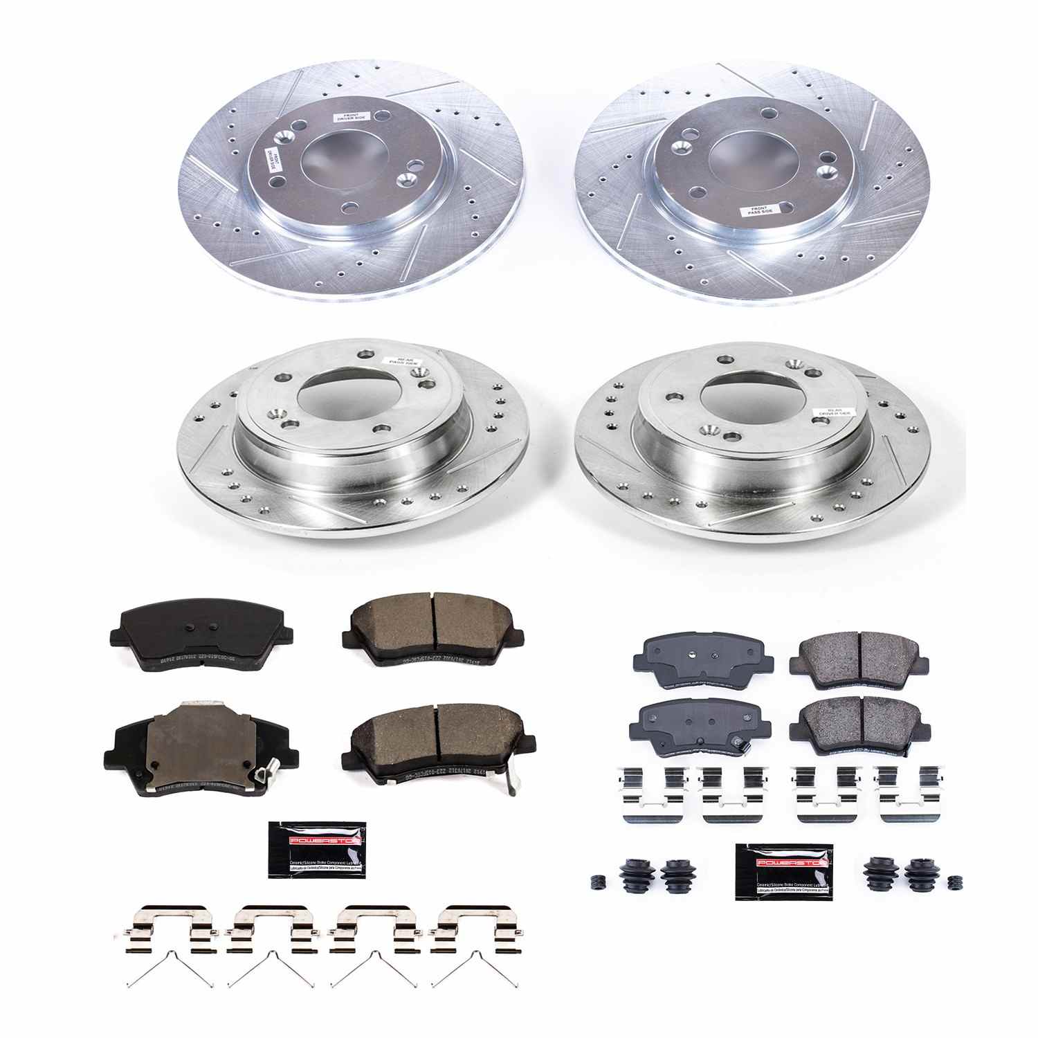 Power Stop 18-20 Hyundai Elantra GT Front & Rear Z23 Evolution Sport Brake Kit