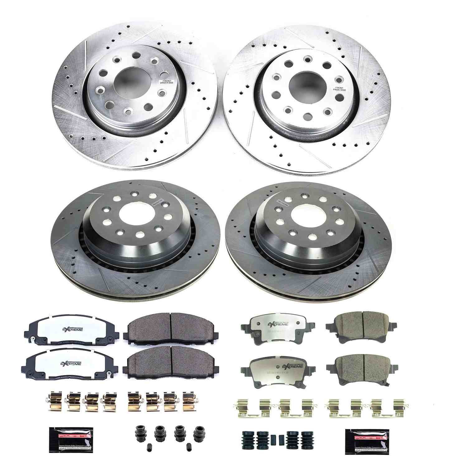 Power Stop 20-21 Jeep Gladiator Front & Rear Z36 Truck & Tow Brake Kit