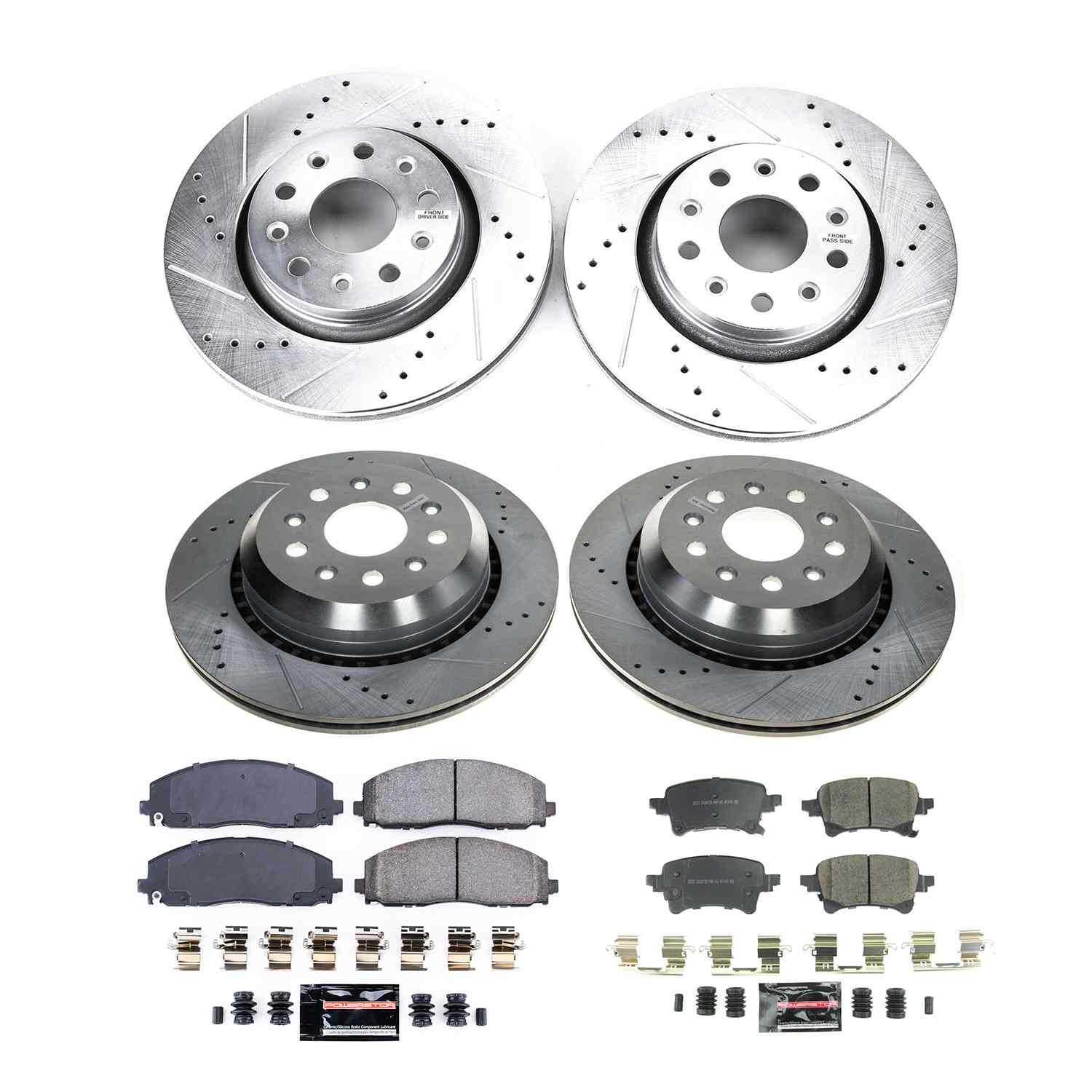 Power Stop 2021 Jeep Wrangler Front & Rear Z23 Evolution Brake Kit