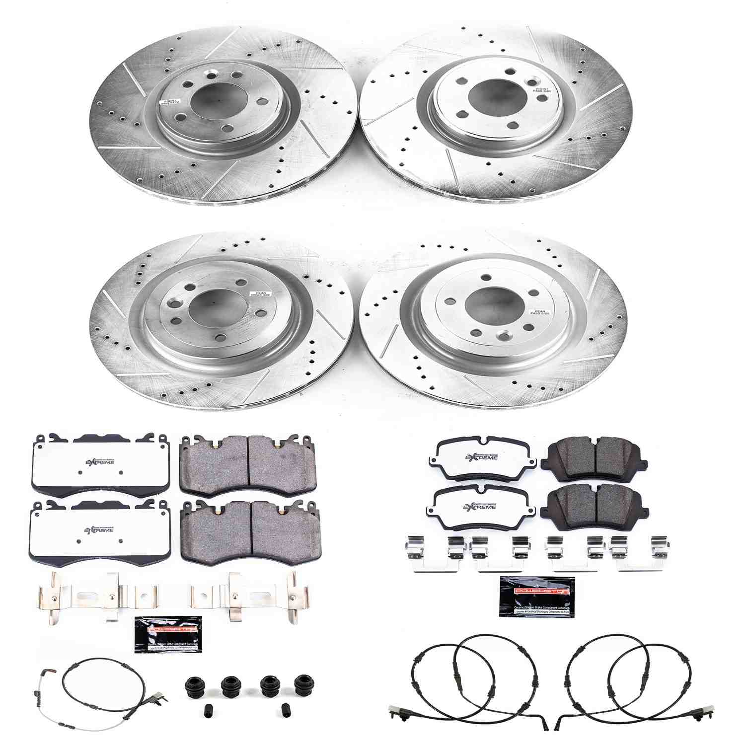 Power Stop 21-25 Land Rover Discovery Front and Rear Z36 Truck & Tow Brake Kit