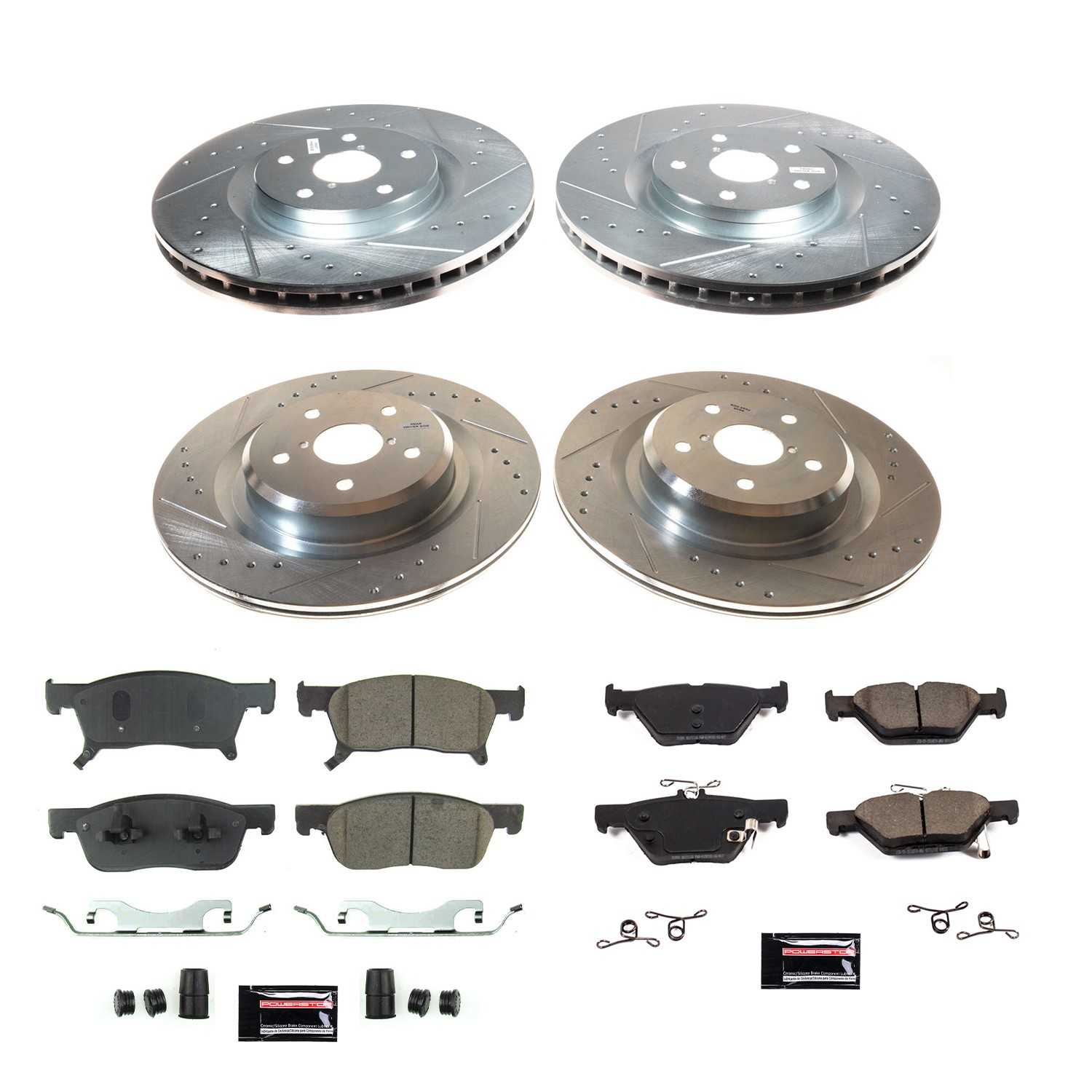 Power Stop 19-20 Subaru Ascent Front & Rear Z23 Evolution Brake Kit