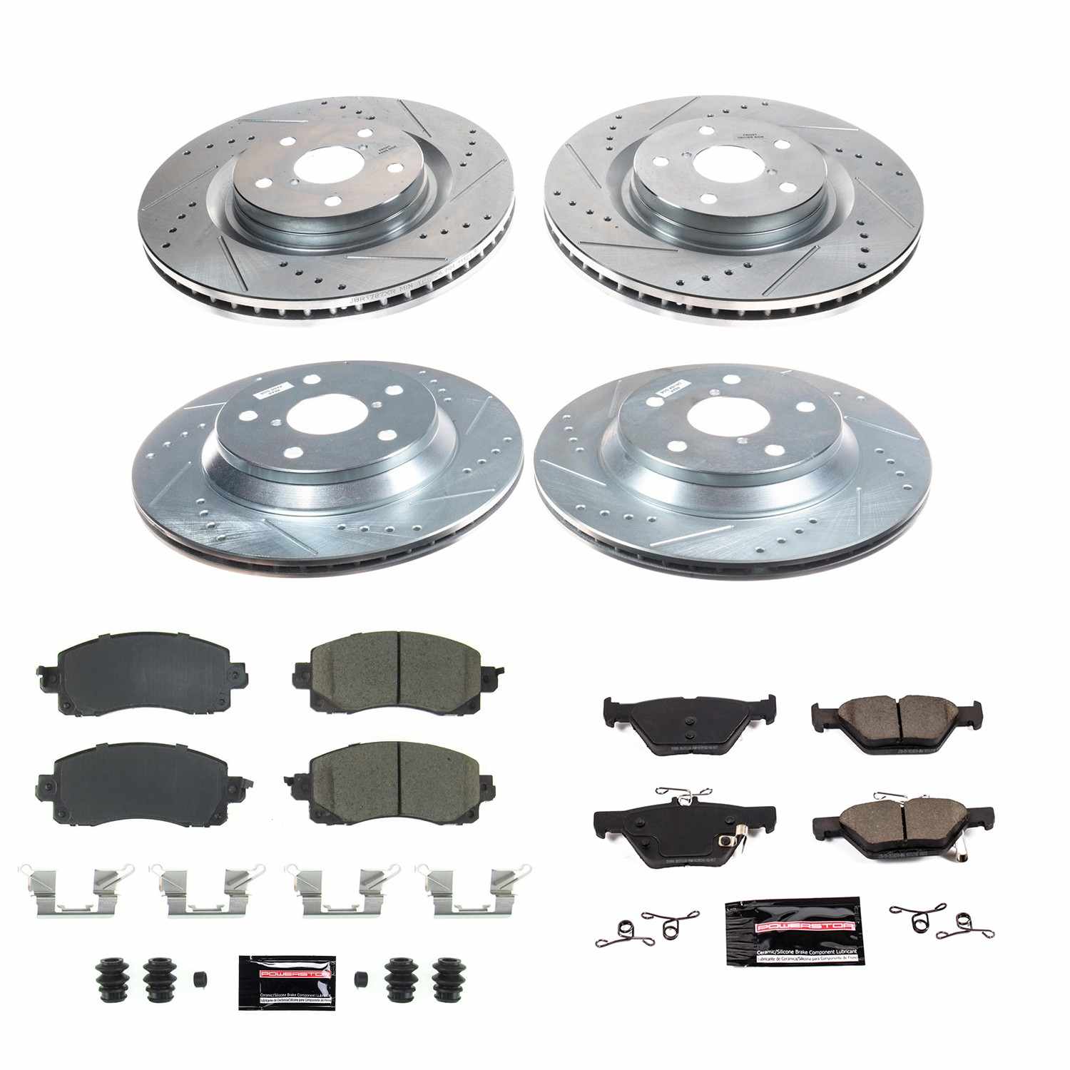 Power Stop 19-21 Subaru Forester Front & Rear Z23 Evolution Sport Brake Kit