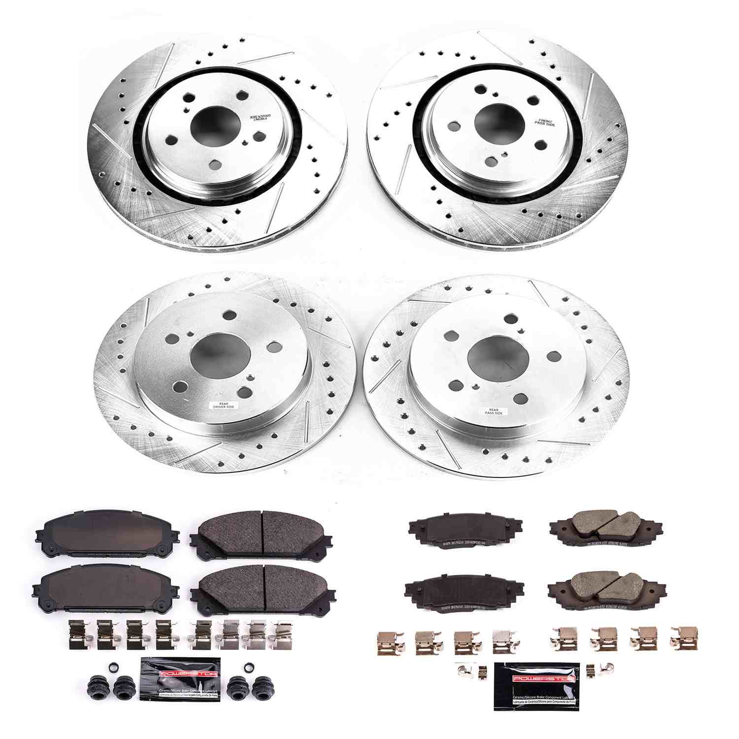 Power Stop 20-21 Toyota Avalon Front & Rear Z23 Evolution Sport Brake Kit