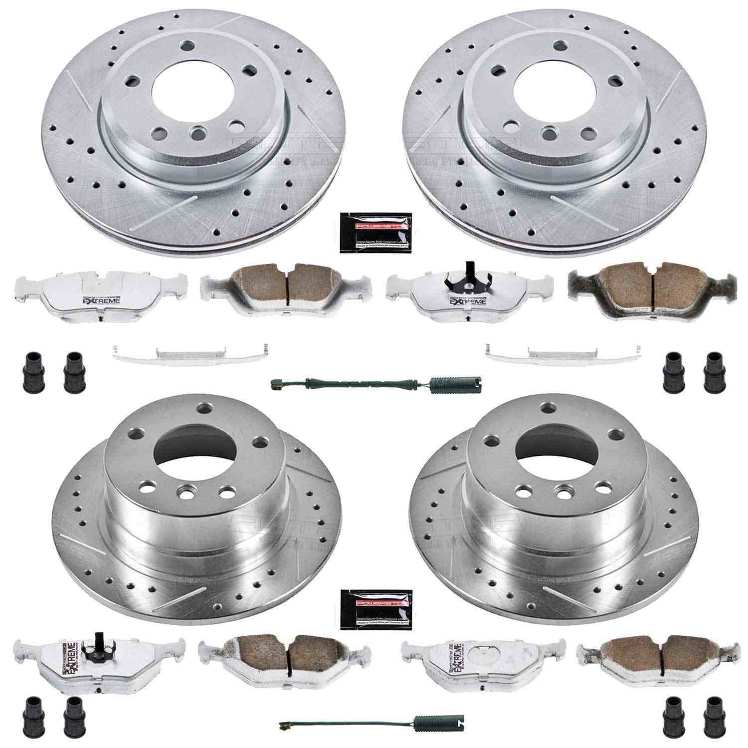 Power Stop 01-02 BMW Z3 Front & Rear Z26 Street Warrior Brake Kit