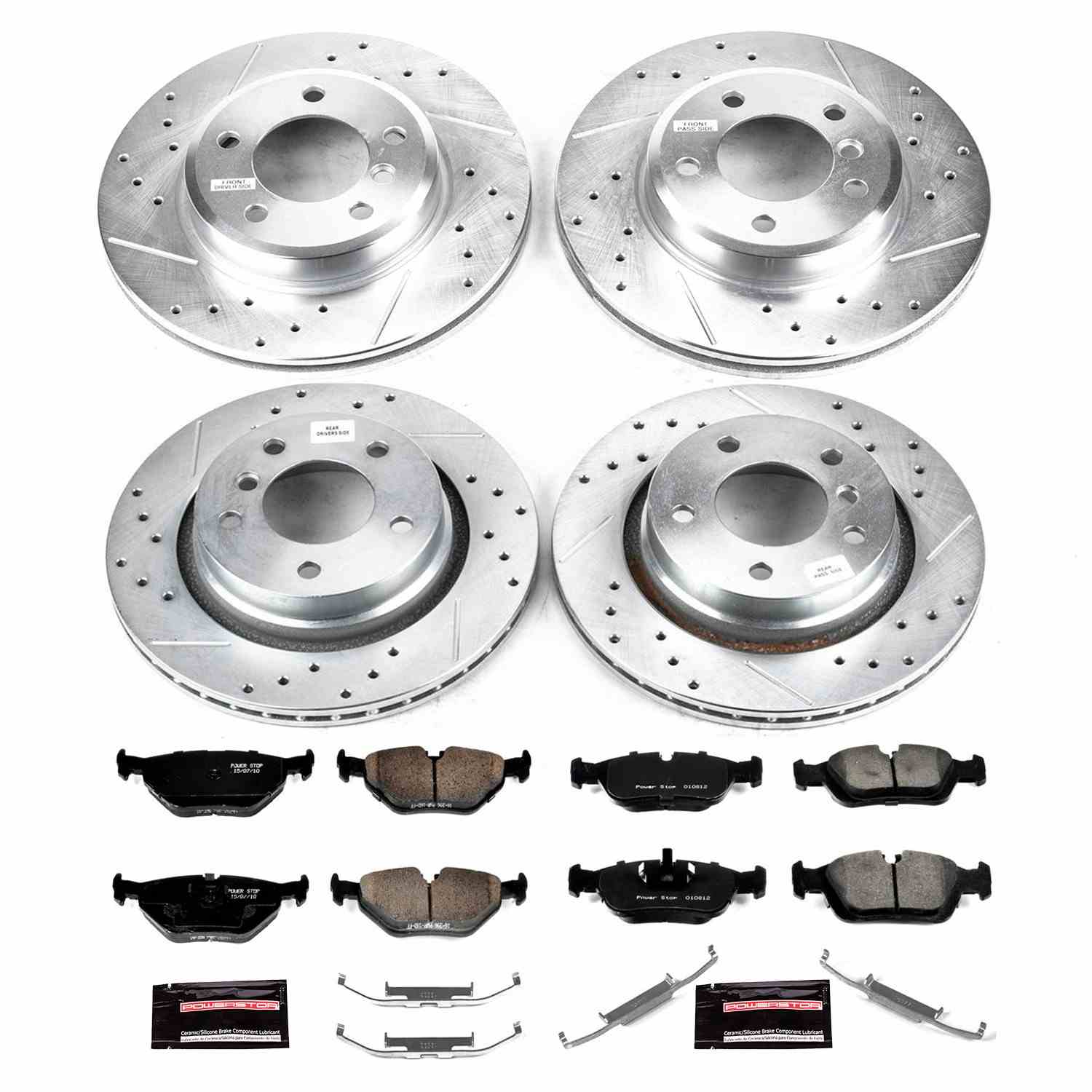 Power Stop 2000 BMW 323i Front & Rear Z23 Evolution Sport Brake Kit
