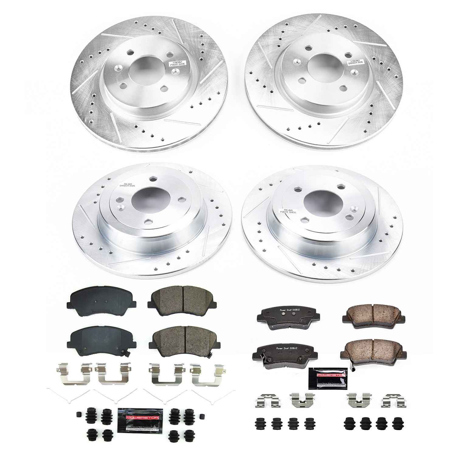 Power Stop 2018 Kia Rio Front & Rear Z23 Evolution Brake Kit