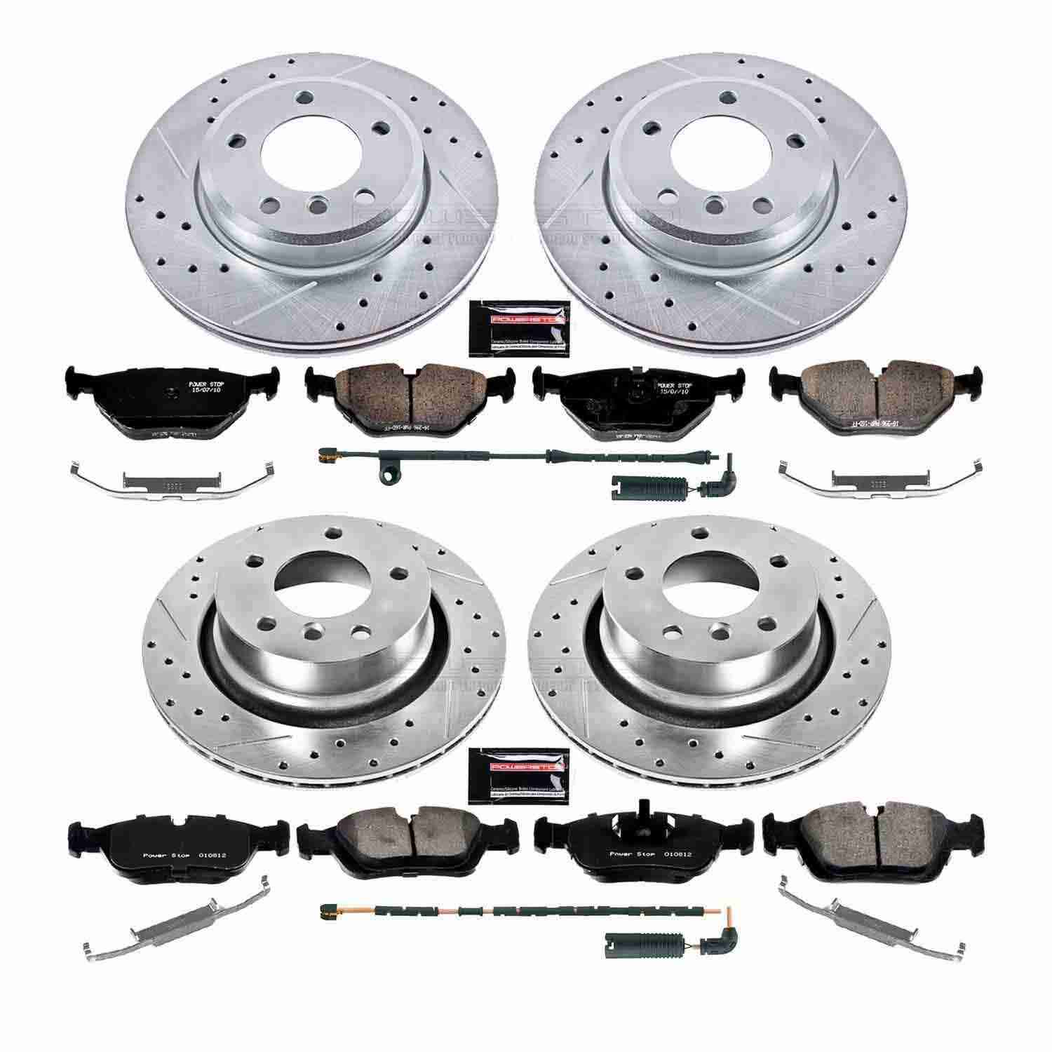 Power Stop 03-08 BMW Z4 Front & Rear Z23 Evolution Sport Brake Kit