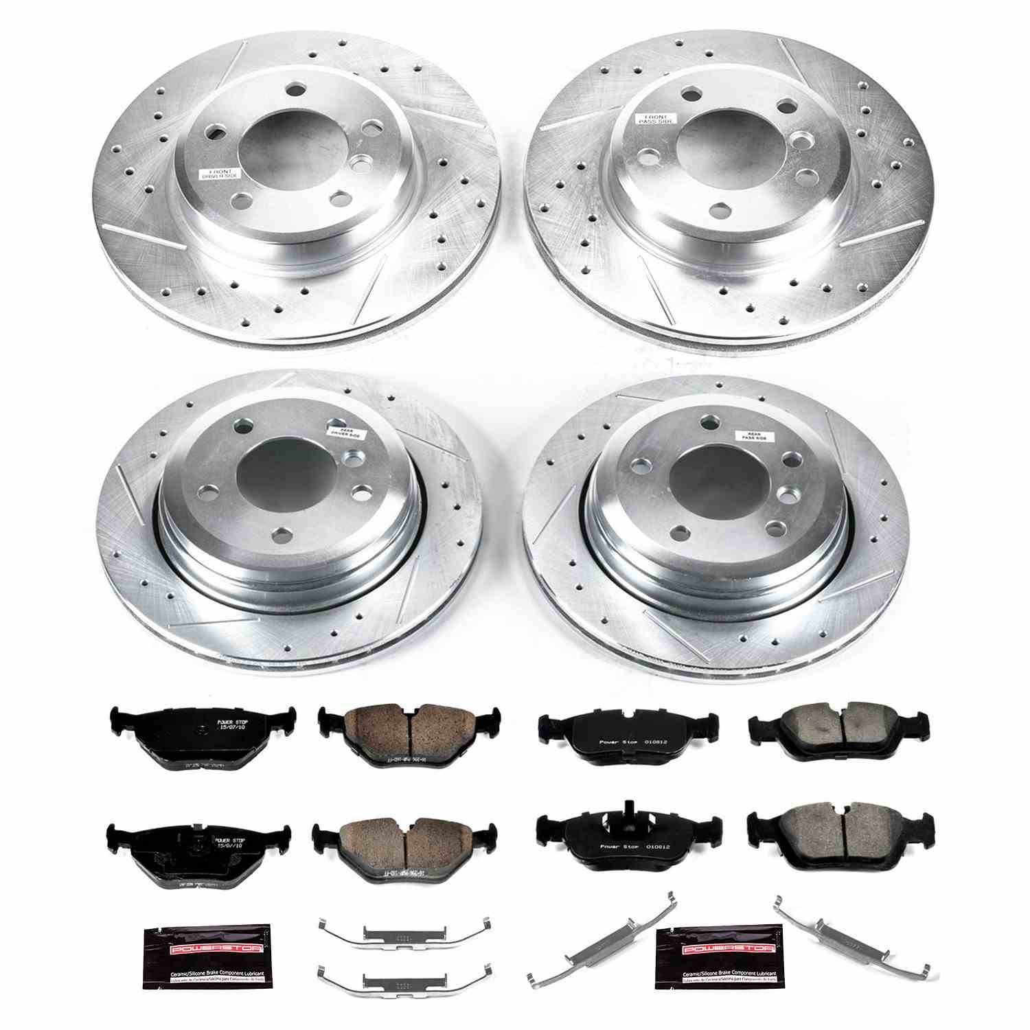 Power Stop 01-05 BMW 325xi Front & Rear Z23 Evolution Sport Brake Kit