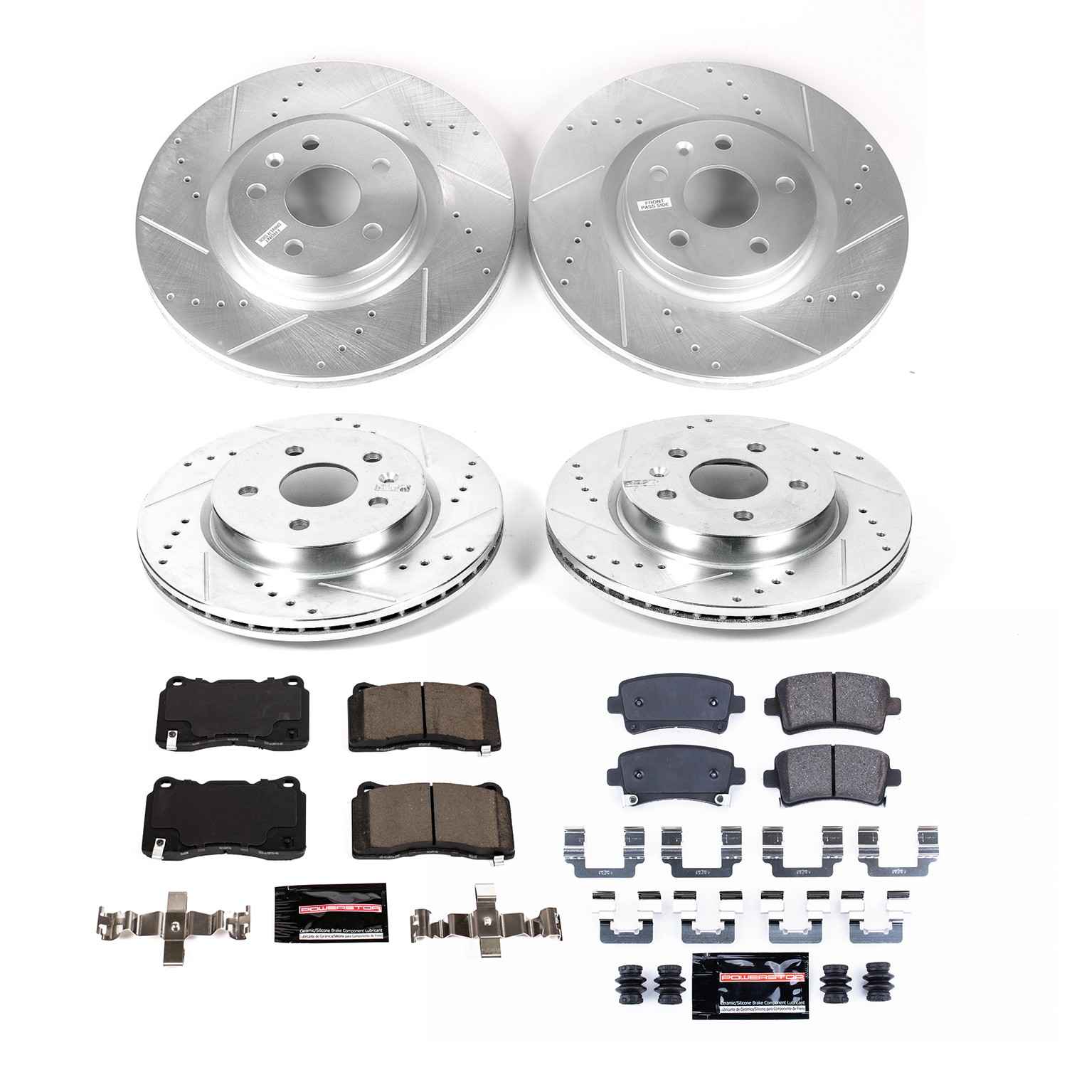 Power Stop 13-19 Cadillac XTS Front & Rear Z23 Evolution Brake Kit