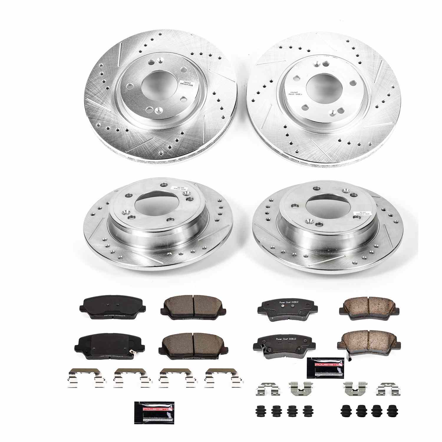 Power Stop 2016 Hyundai Veloster Front & Rear Z23 Evolution Brake Kit