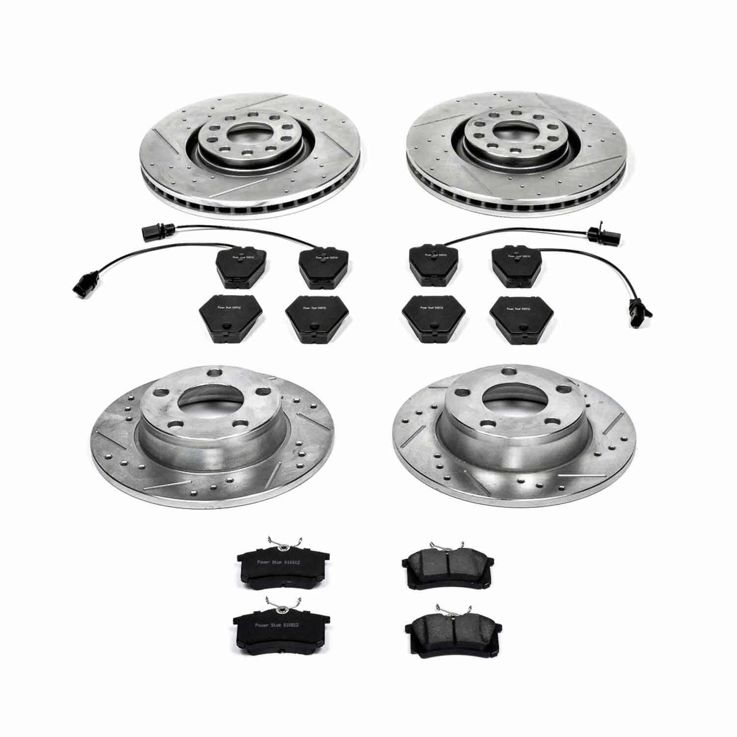 Power Stop 01-05 Audi Allroad Quattro Front & Rear Z23 Evolution Sport Brake Kit