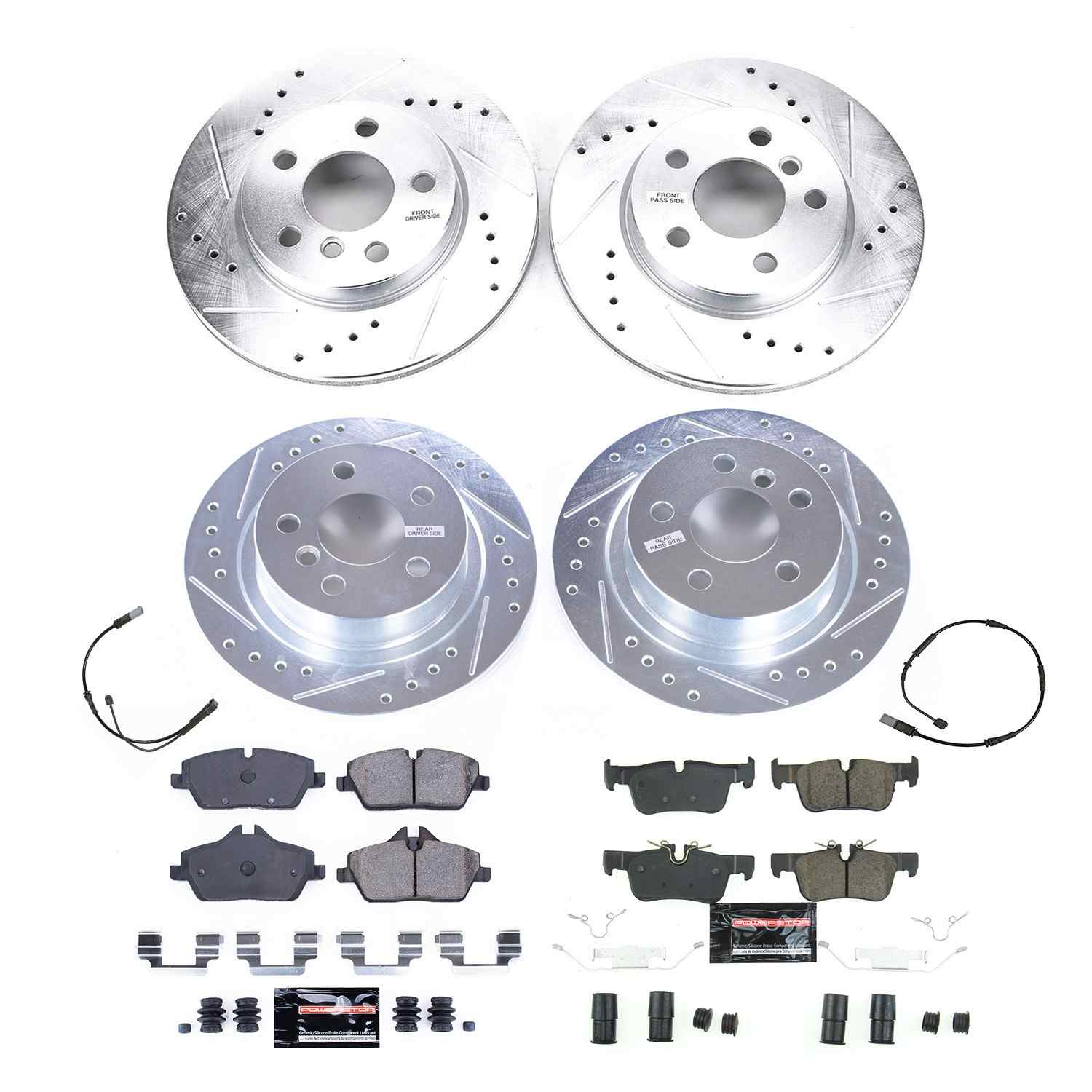 Power Stop 20-21 Mini Cooper Front & Rear Z23 Evolution Brake Kit