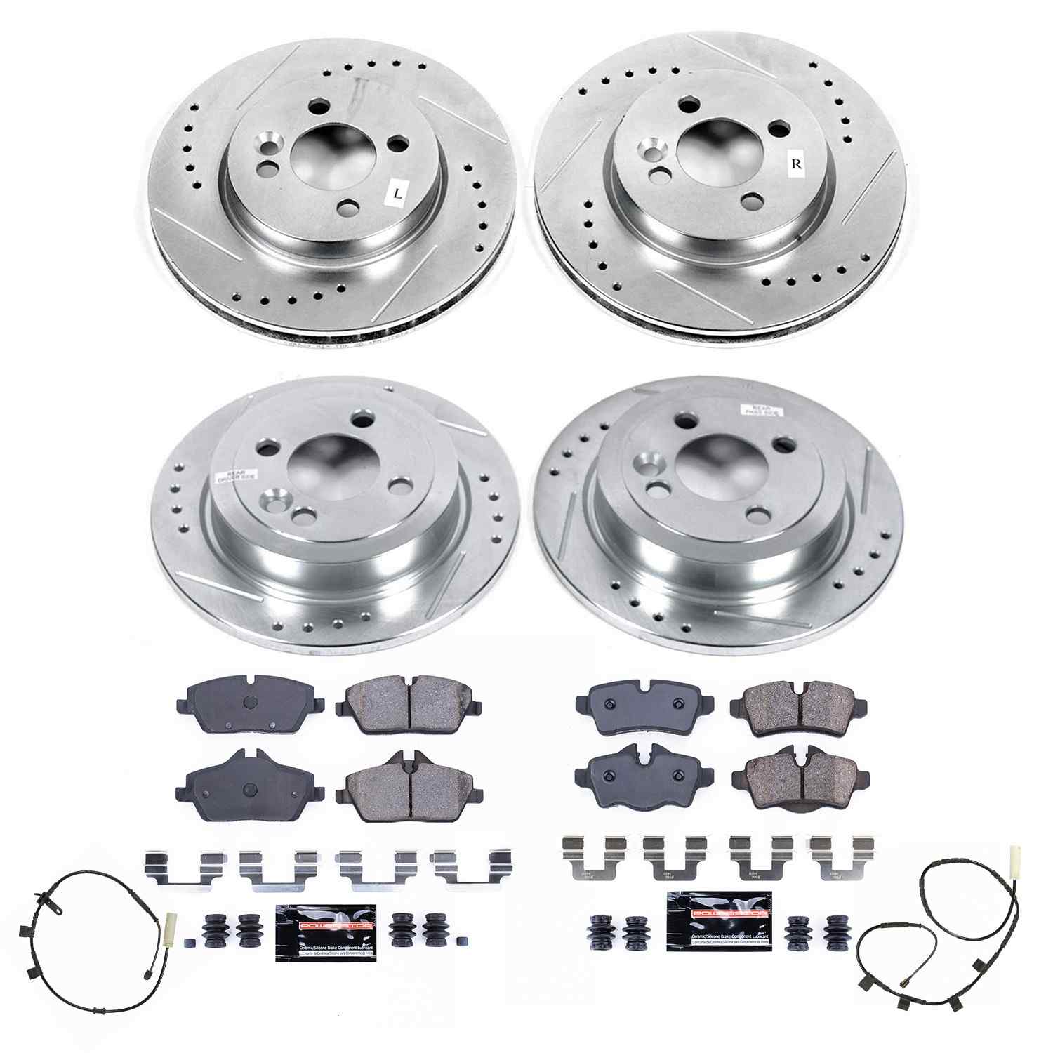 Power Stop 2013 Mini Cooper Front & Rear Z23 Evolution Brake Kit