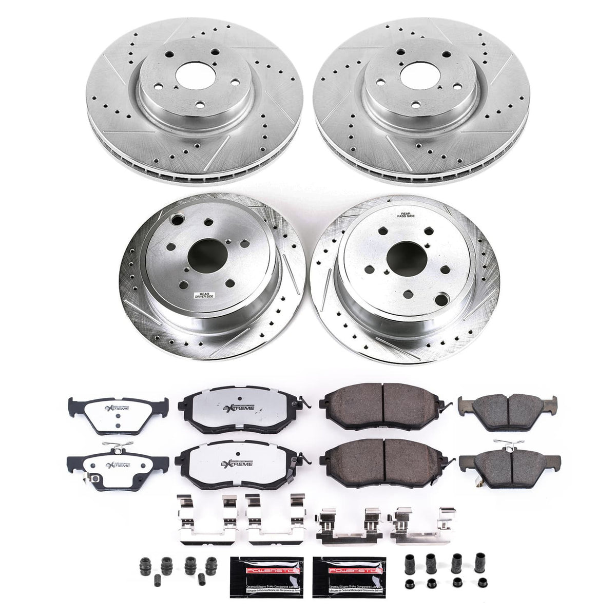 Power Stop 2021 Subaru WRX Front and Rear Z26 Street Brake Kit
