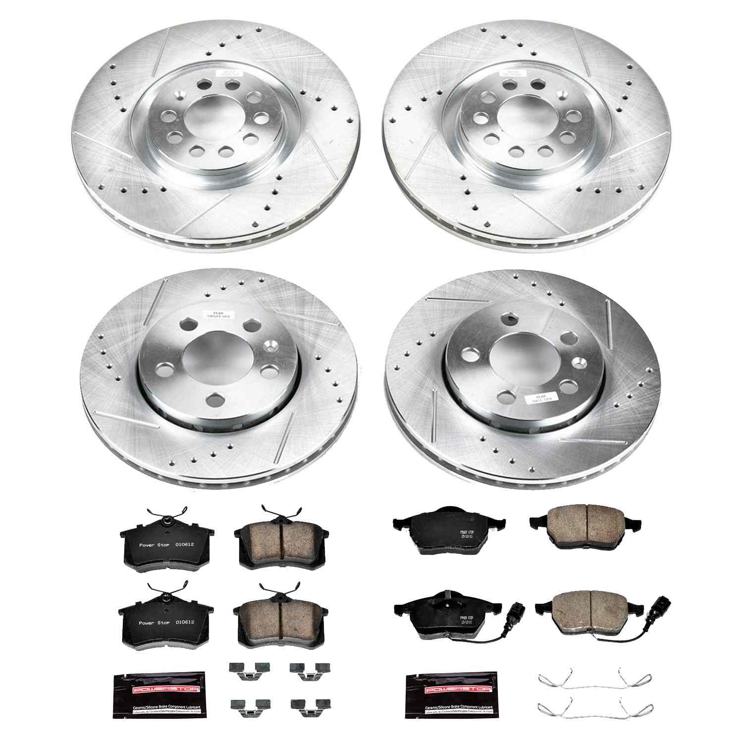 Power Stop 00-06 Audi TT Quattro Front & Rear Z23 Evolution Sport Brake Kit
