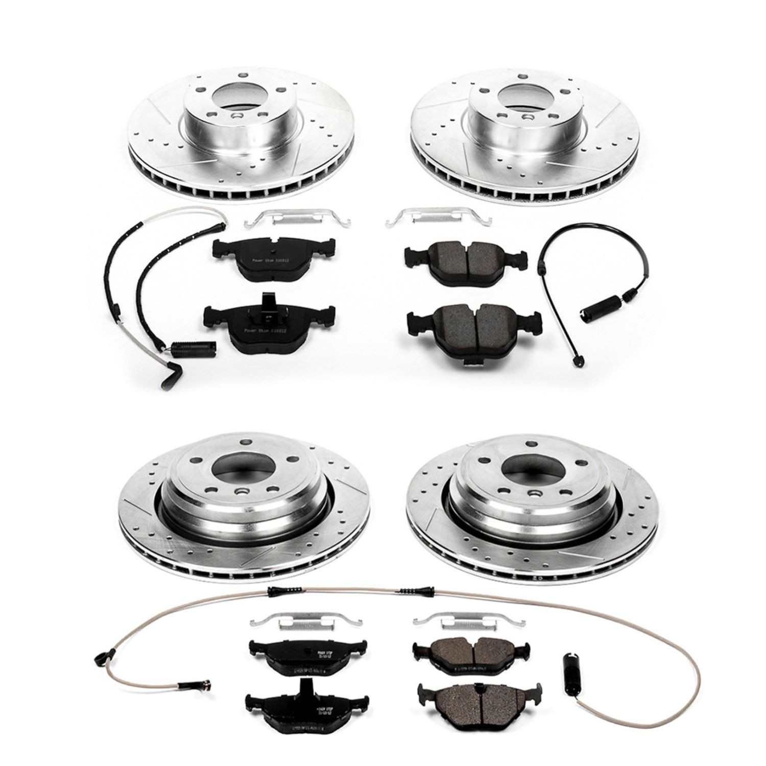Power Stop 00-03 BMW 540i Front & Rear Z23 Evolution Sport Brake Kit
