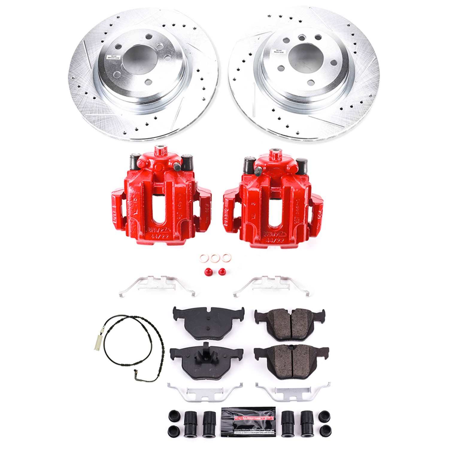 Power Stop 2006 BMW 330i Rear Z23 Evolution Sport Brake Kit w/Calipers