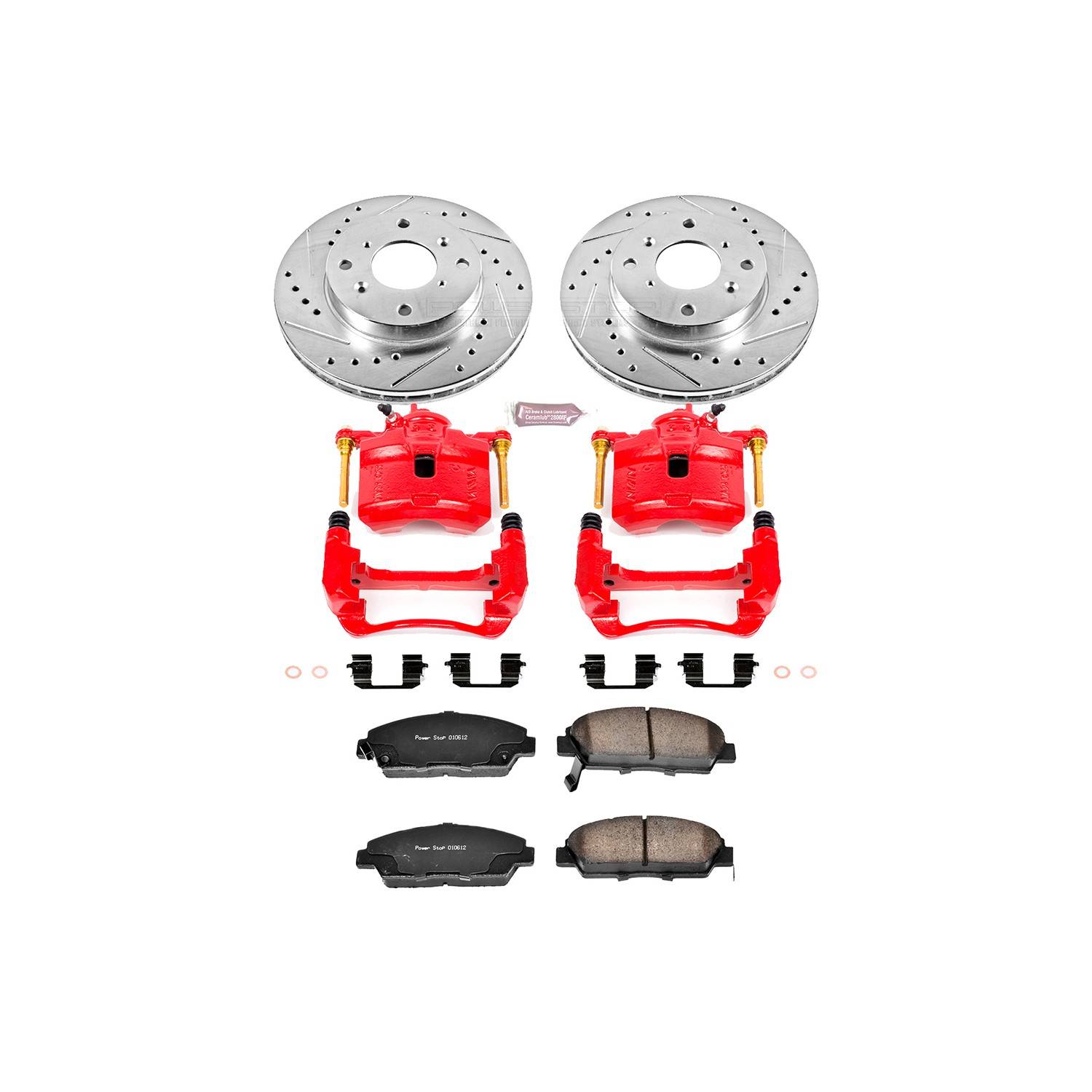 Power Stop 92-96 Honda Prelude Front Z23 Evolution Sport Brake Kit w/Calipers