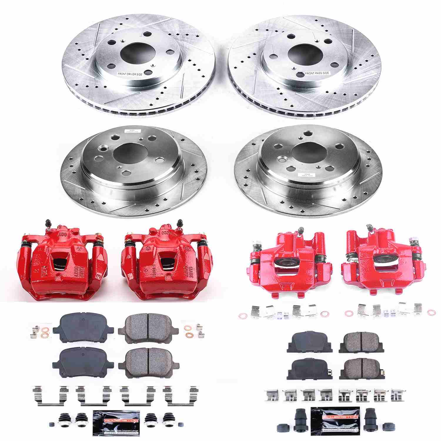 Power Stop 00-01 Lexus ES300 Front & Rear Z23 Evolution Sport Brake Kit w/Calipers