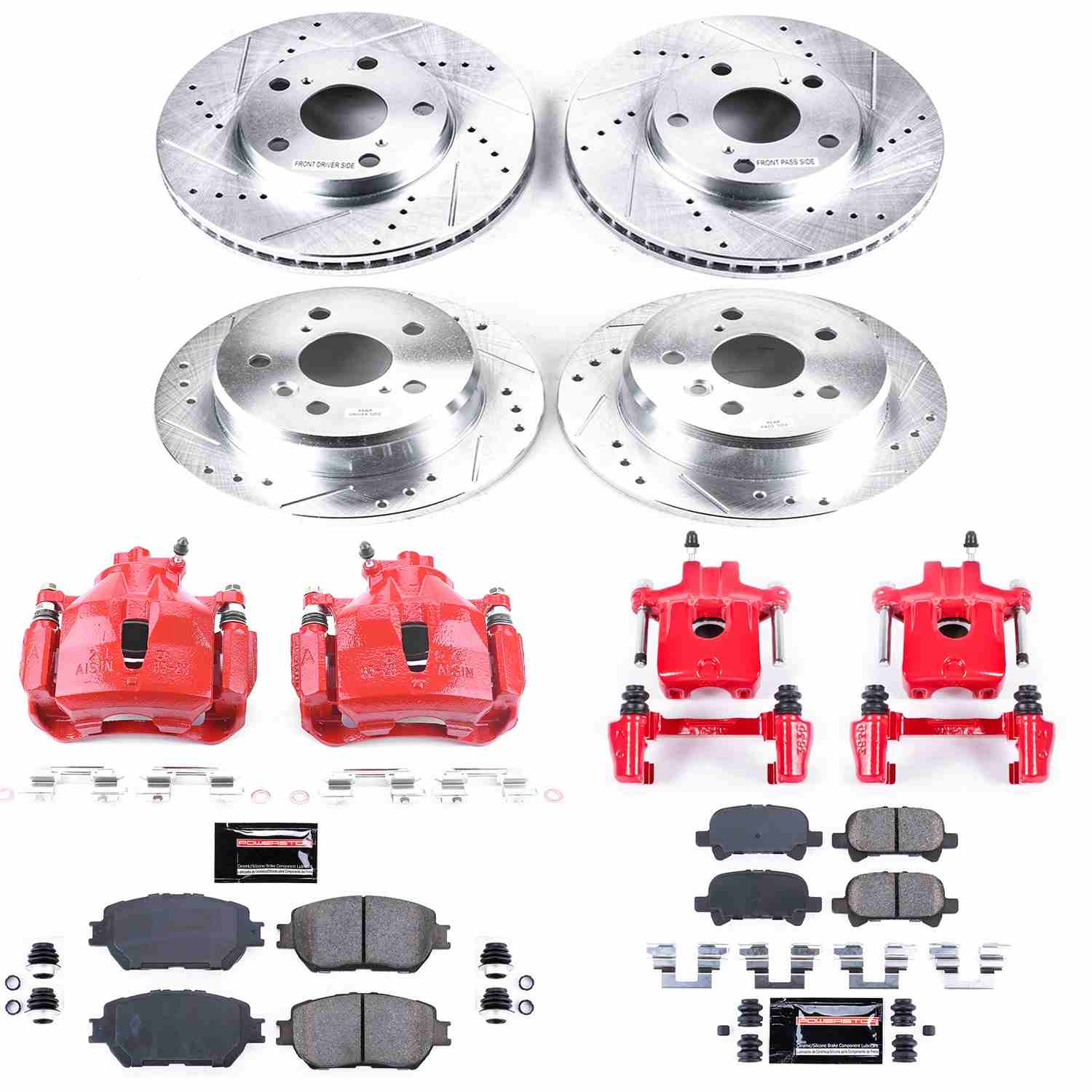 Power Stop 02-06 Toyota Camry Front & Rear Z23 Evolution Sport Brake Kit w/Calipers