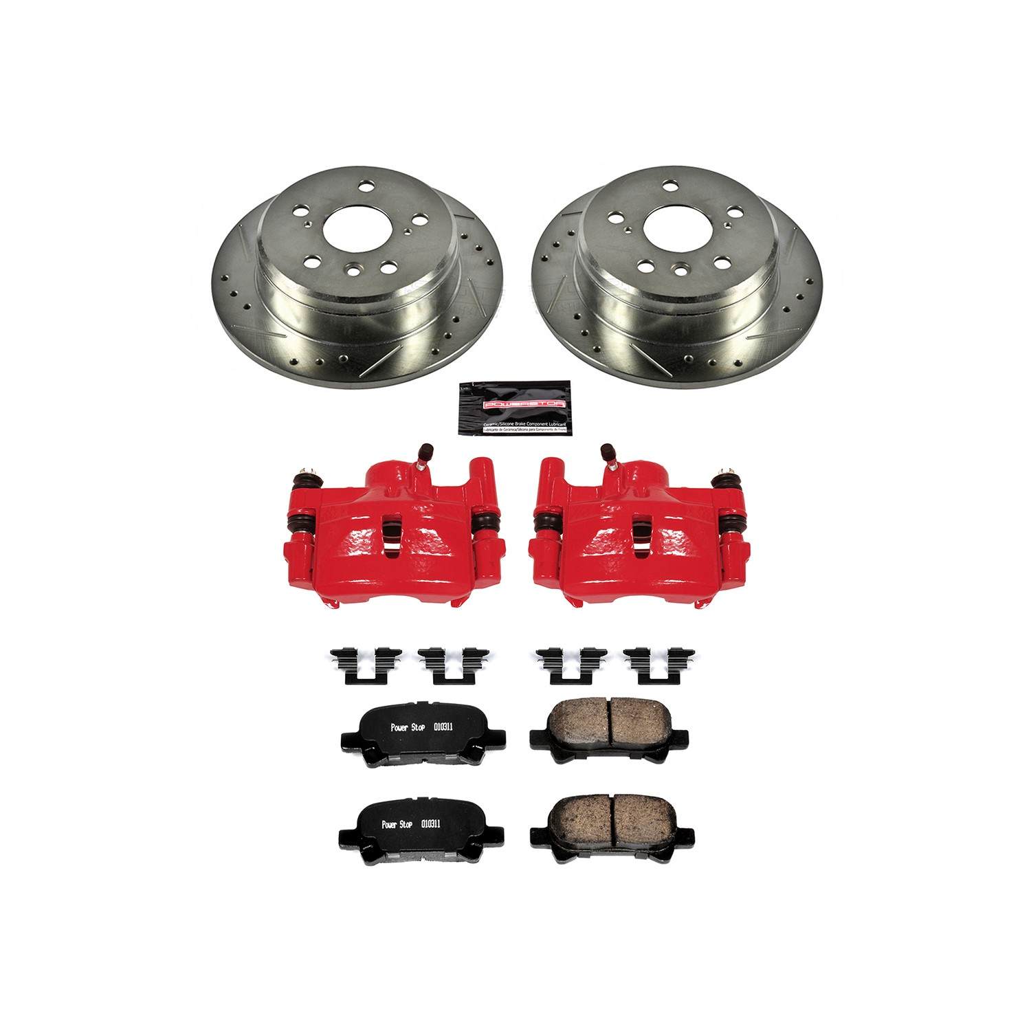 Power Stop 1999 Toyota Solara Rear Z23 Evolution Sport Brake Kit w/Calipers