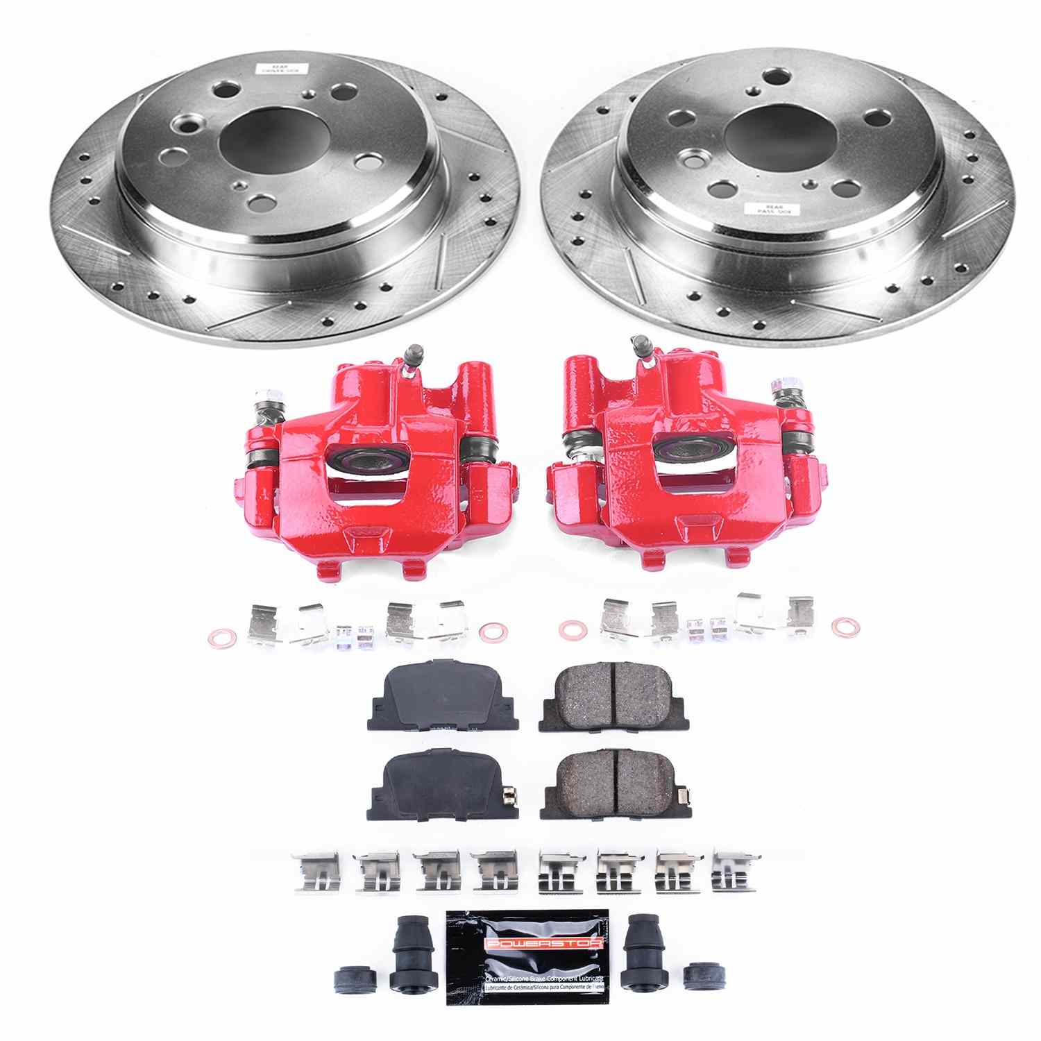 Power Stop 00-01 Lexus ES300 Rear Z23 Evolution Sport Brake Kit w/Calipers