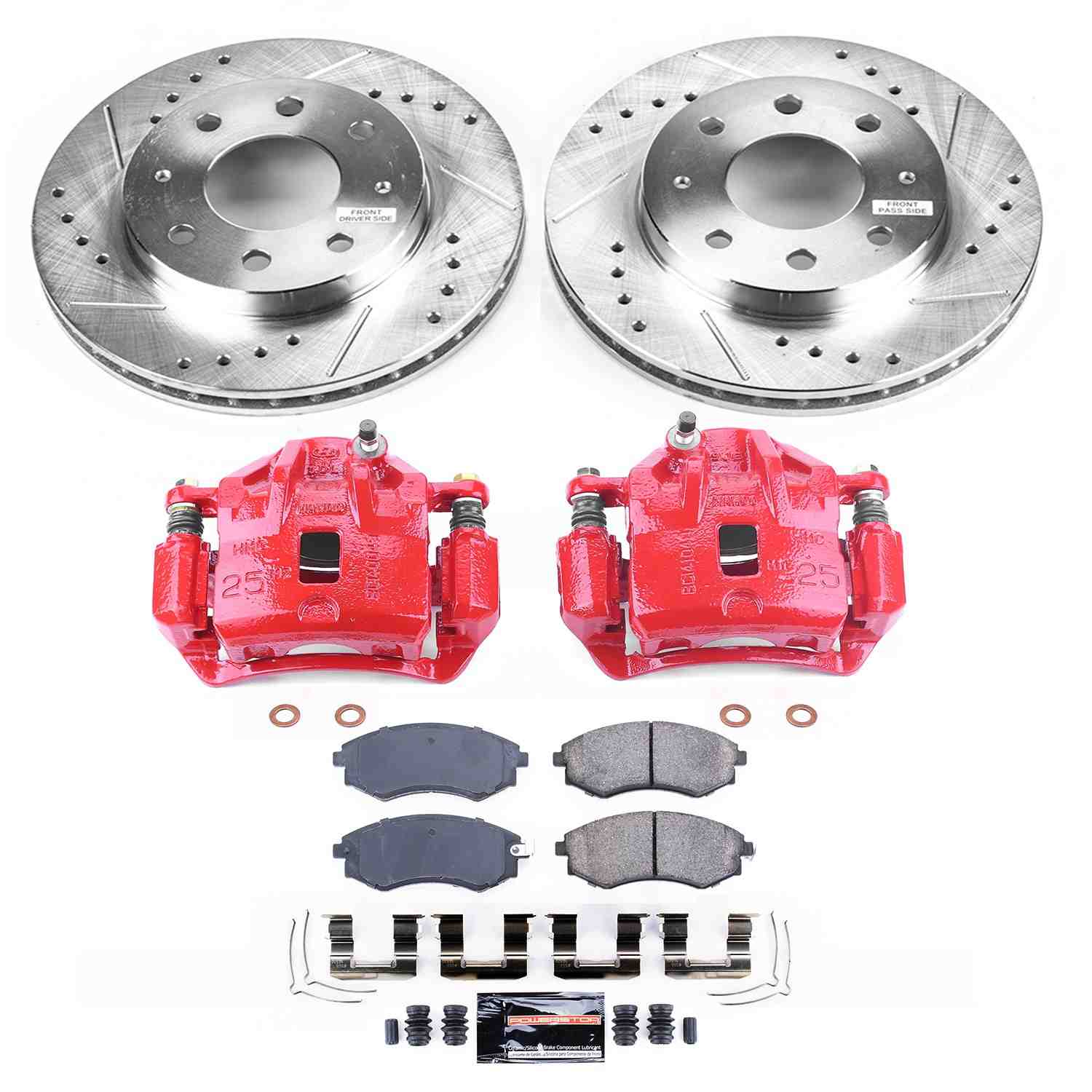 Power Stop 99-01 Hyundai Sonata Front Z23 Evolution Sport Brake Kit w/Calipers