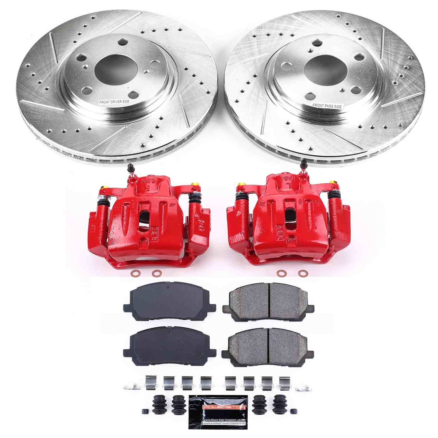Power Stop 01-07 Toyota Highlander Front Z23 Evolution Sport Brake Kit w/Calipers