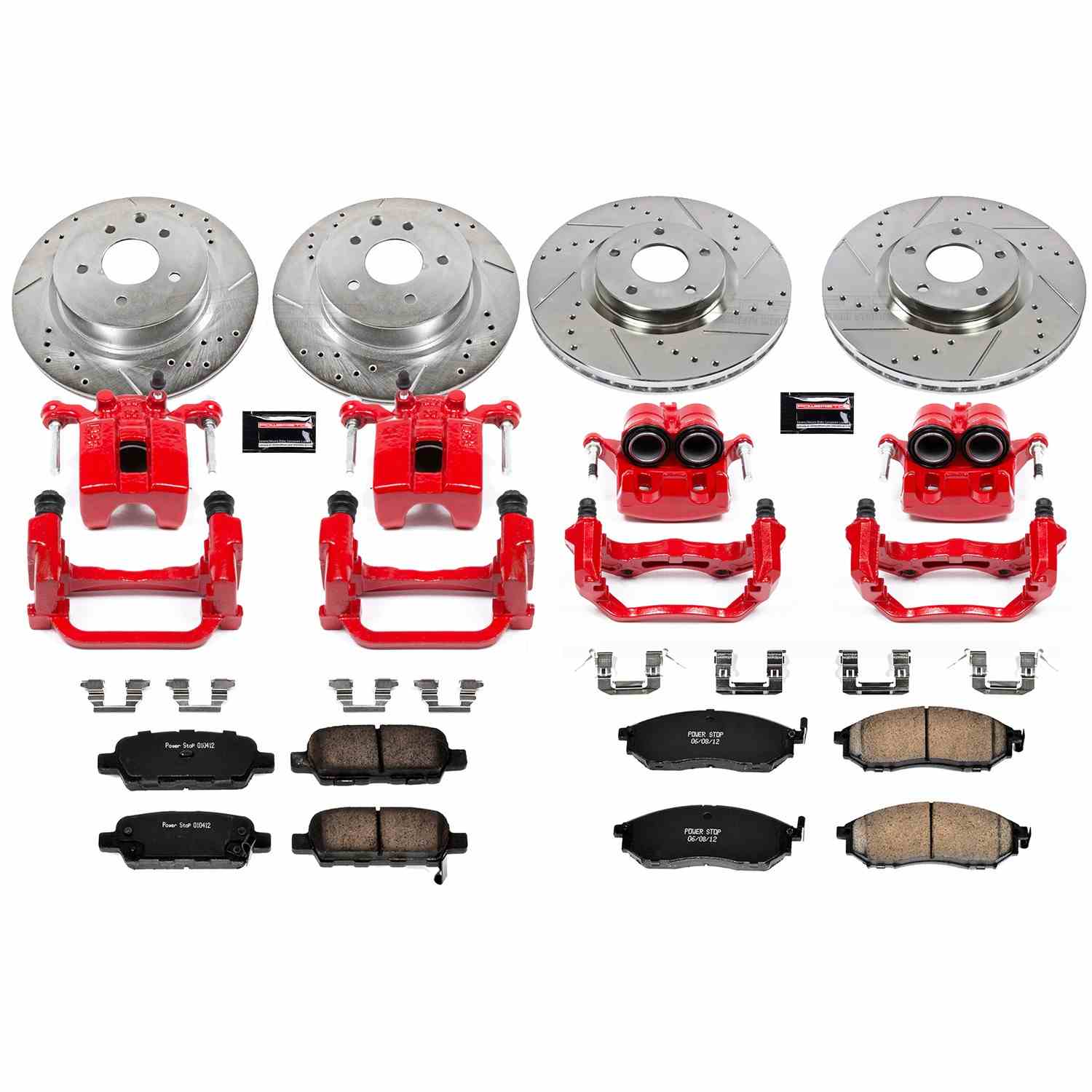 Power Stop 05-07 Infiniti G35 Front & Rear Z23 Evolution Sport Brake Kit w/Calipers