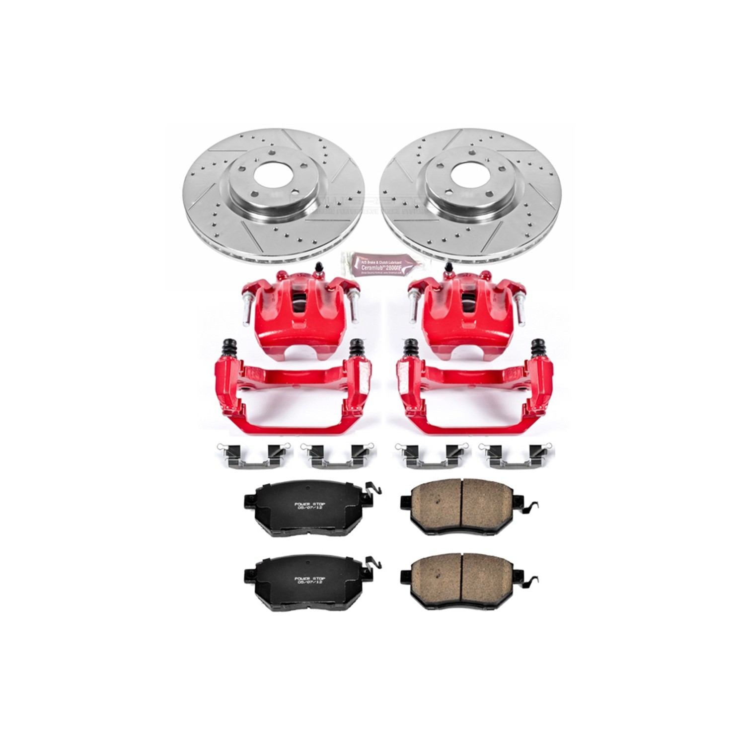 Power Stop 06-07 Nissan Murano Front Z23 Evolution Sport Brake Kit w/Calipers